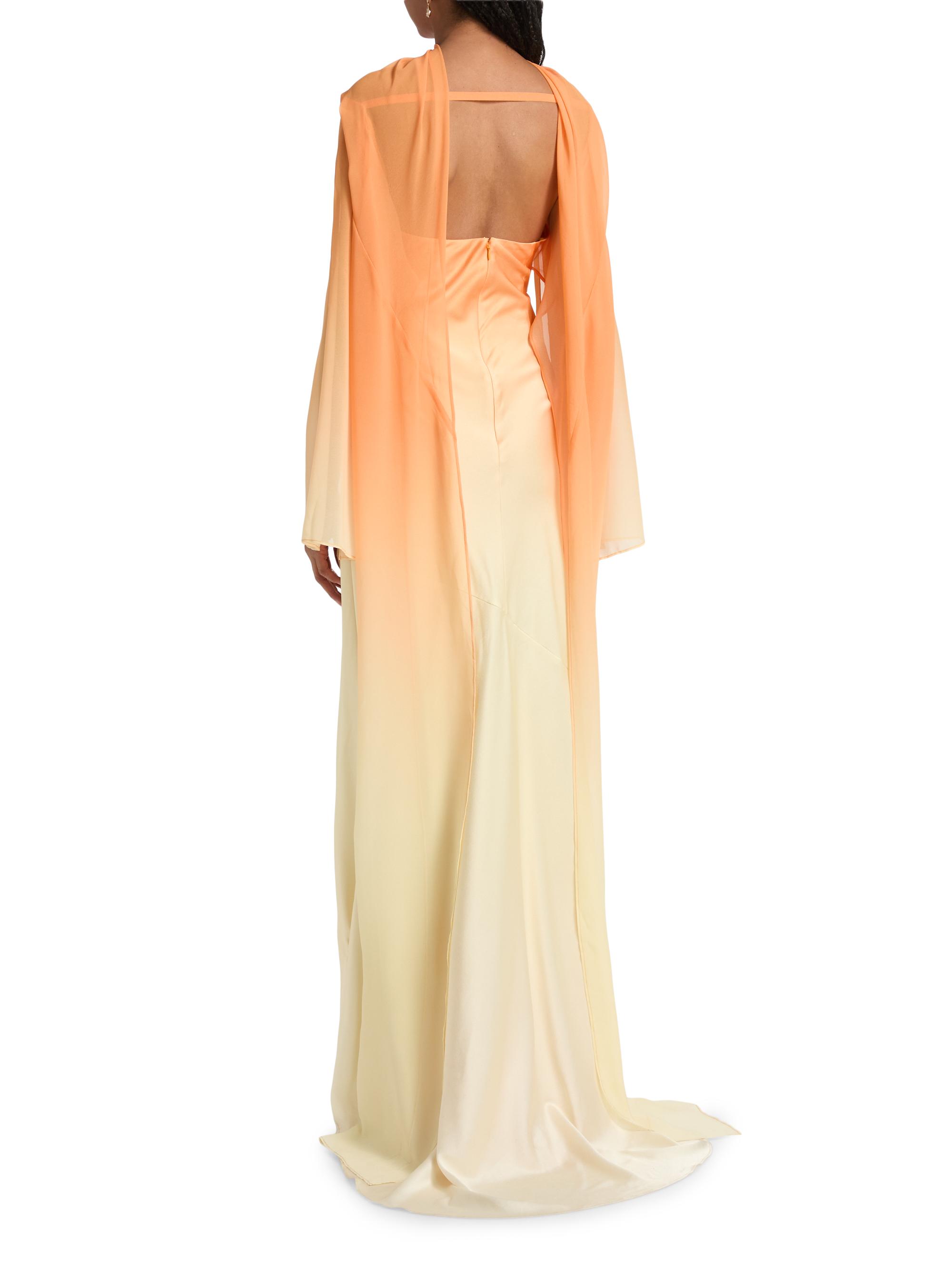 Significant Other Devlyn Ombr Cape Gown | Saks Fifth Avenue