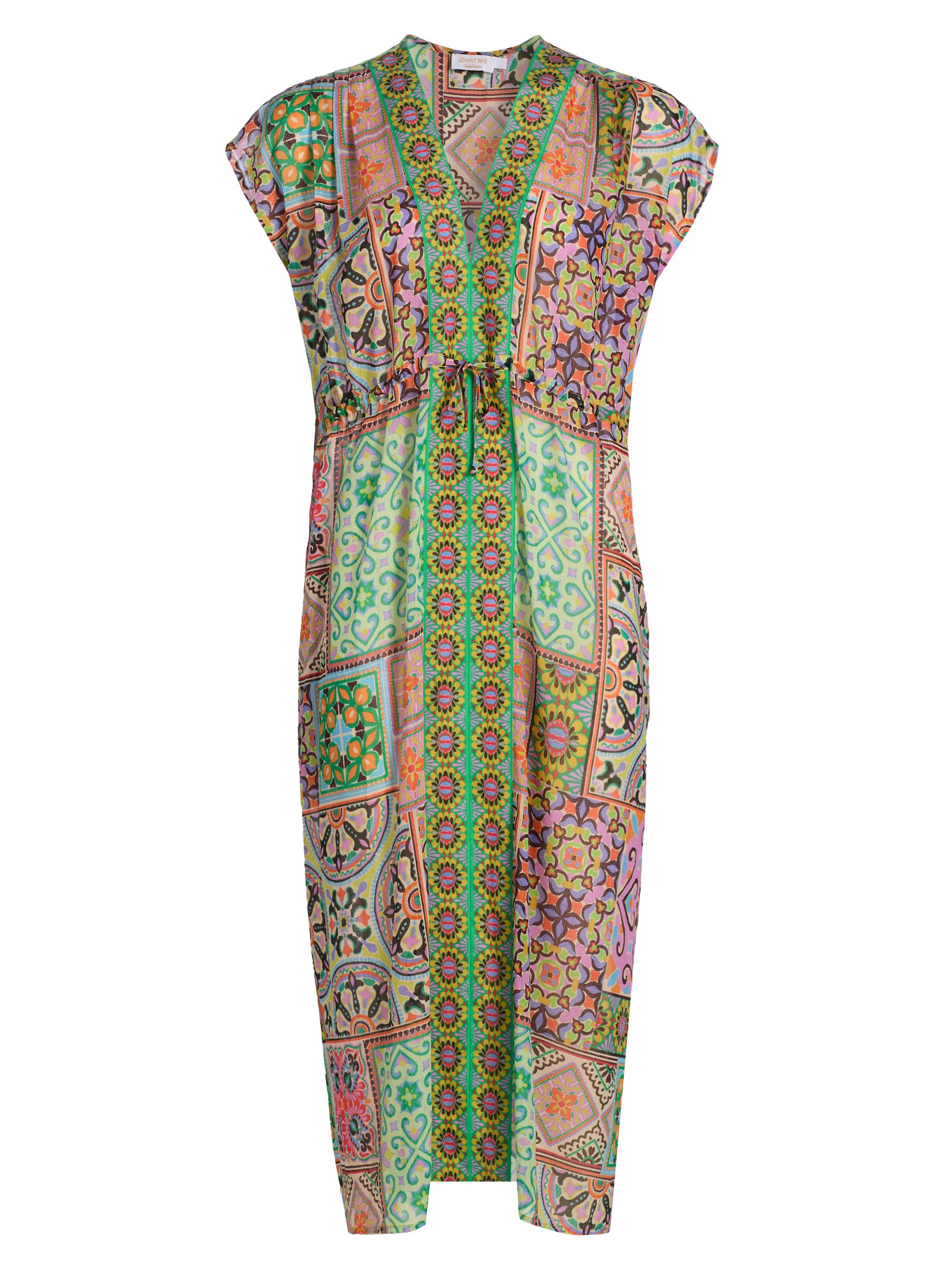 Johnny Was Women's Lanthe Print V-Neck Caftan Dress - Lanthe