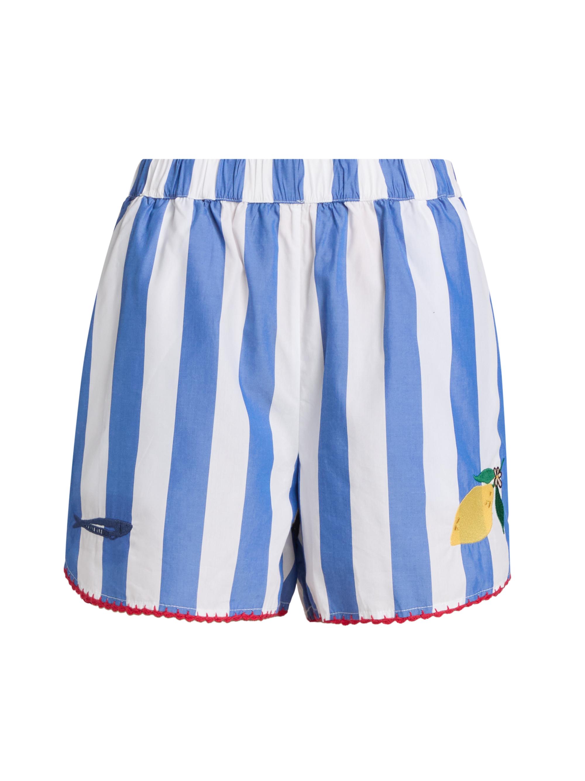Rails Women's Cam Striped Stretch-Cotton Shorts - Dolce Vita Embroidery