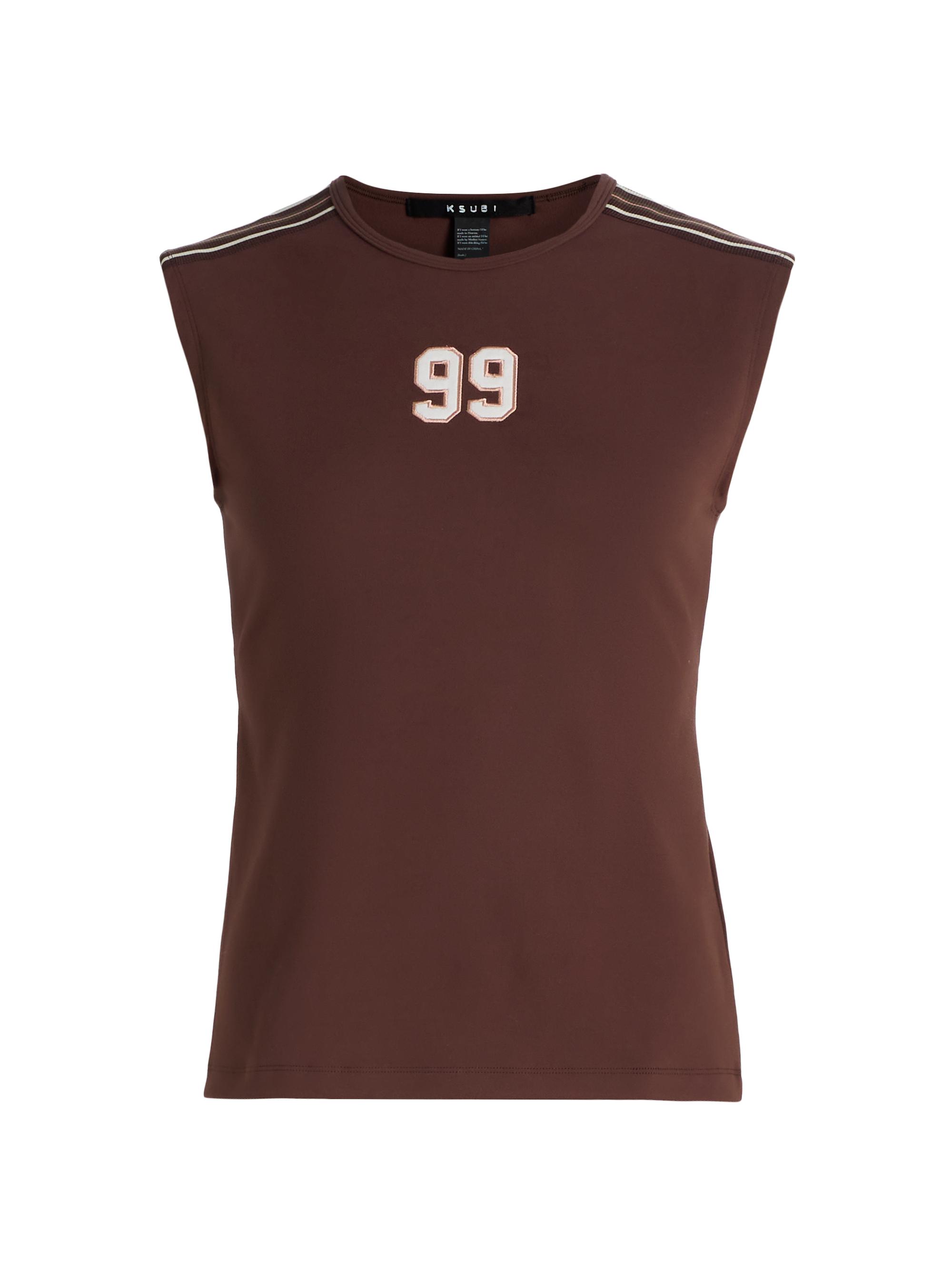 Ksubi Women's Future Memory Slim Open Back T-Shirt - Brown