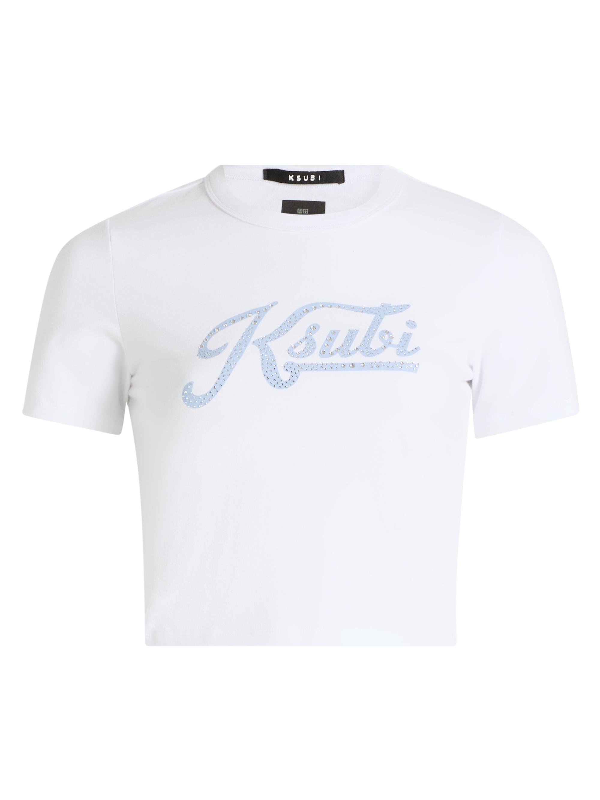 Ksubi Women's Future Memory Bling Baby T-Shirt - White