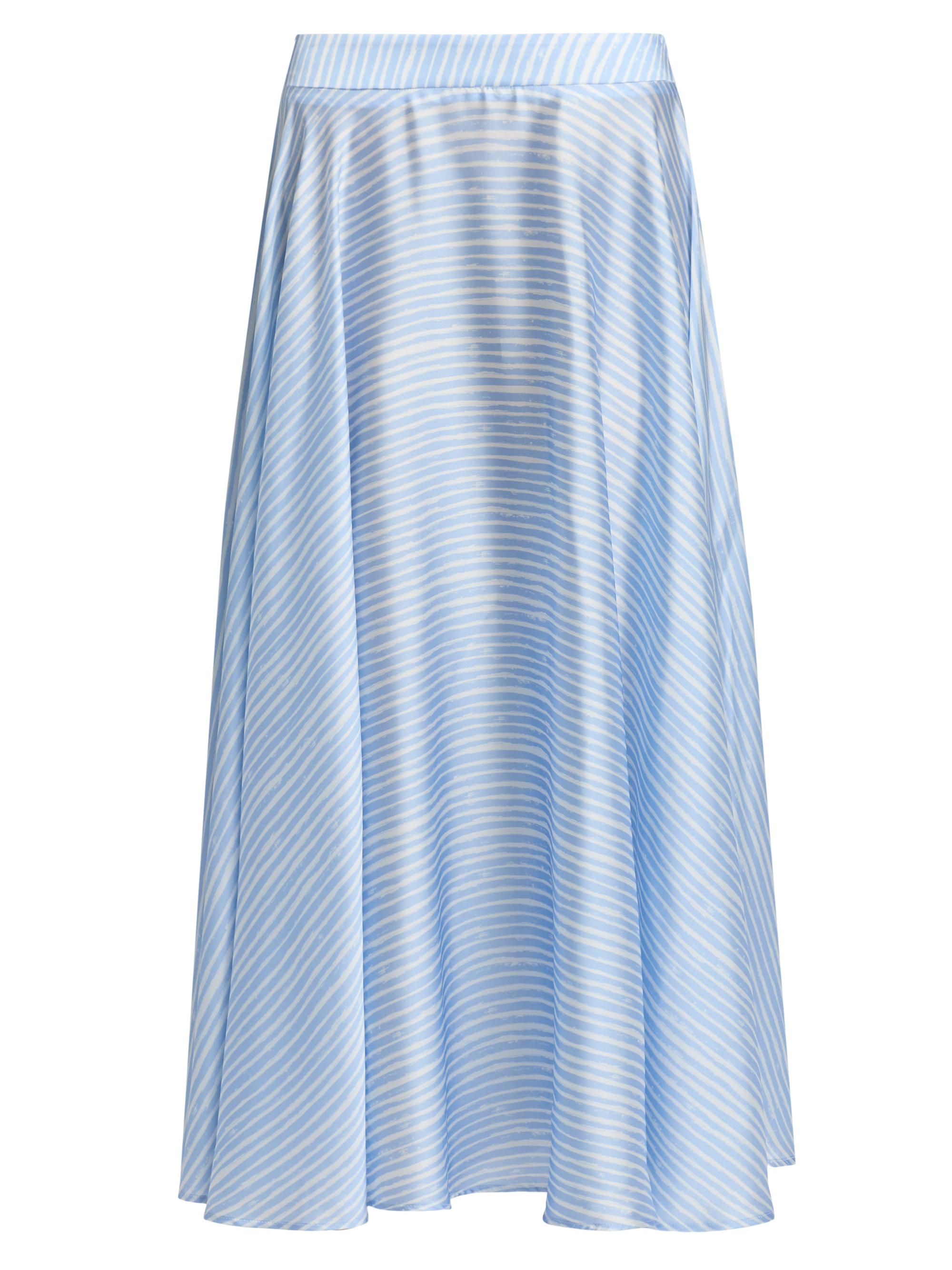 Chiara Boni La Petite Robe Women's Osata Striped Flared Midi-Skirt - Dorothy Blue