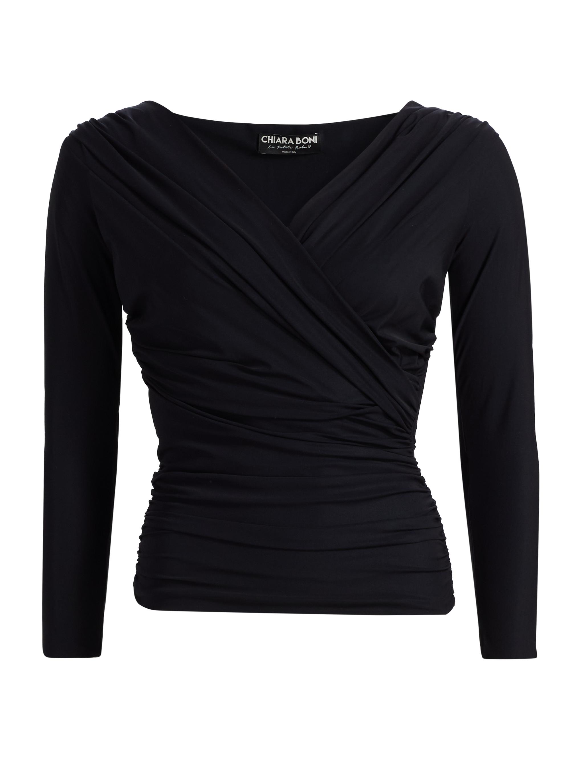 Chiara Boni La Petite Robe Women's Manju Draped Top - Black