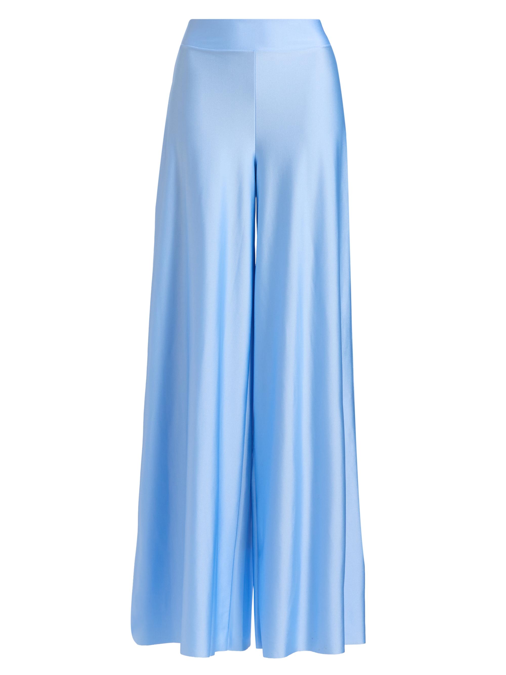 Chiara Boni La Petite Robe Women's Skyla Satin Wide-Leg Pants - Blue Aura
