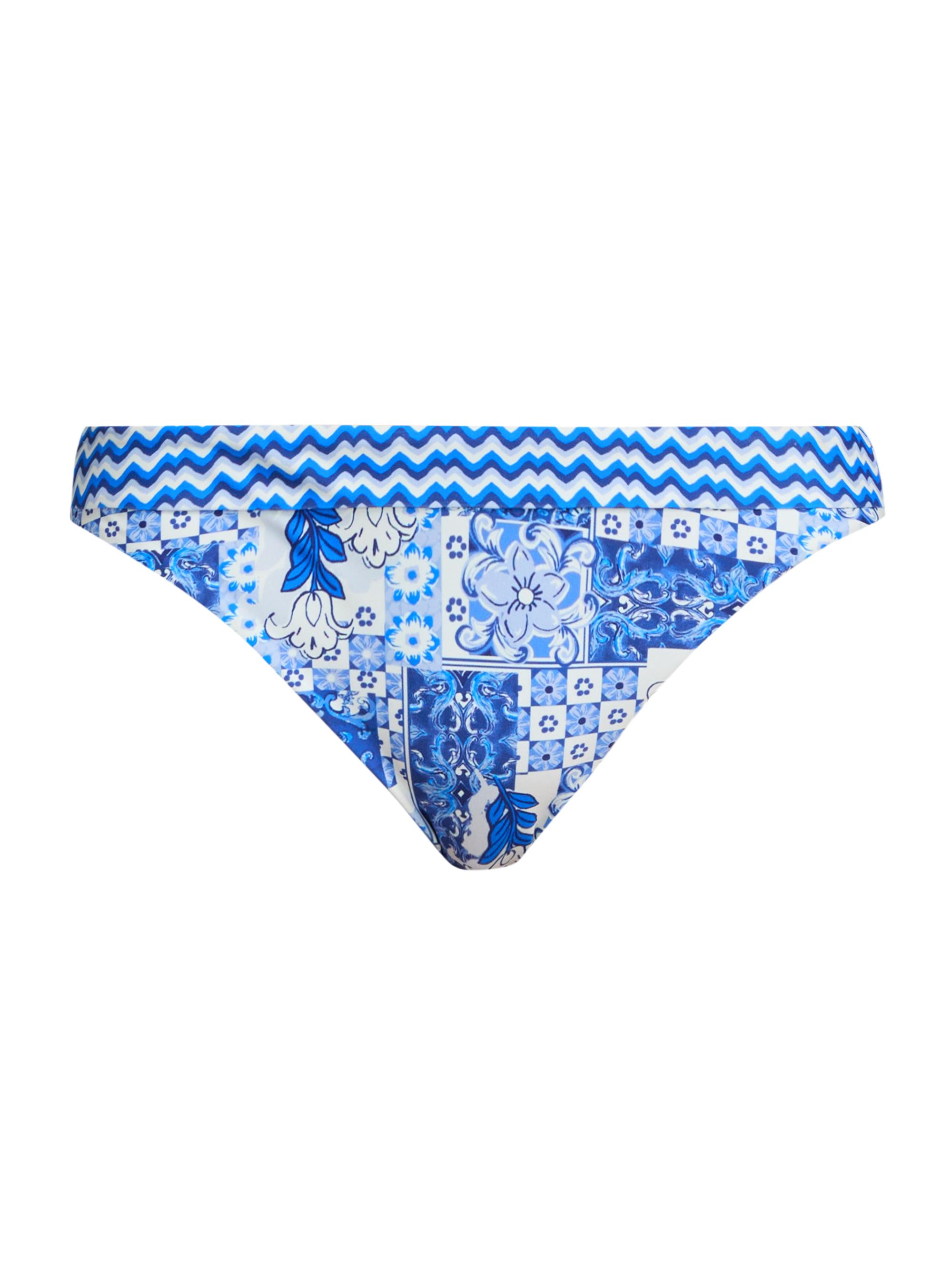 Ramy Brook Women's Isla Printed Bikini Bottom - Ocean Combo