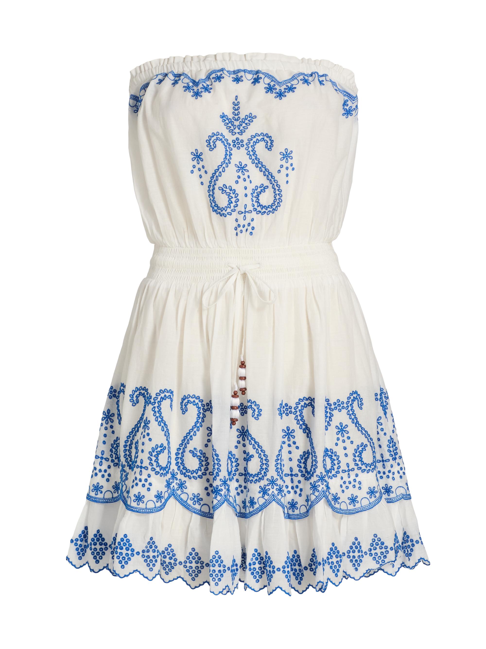 Ramy Brook Women's Natalia Embroidered Minidress - White