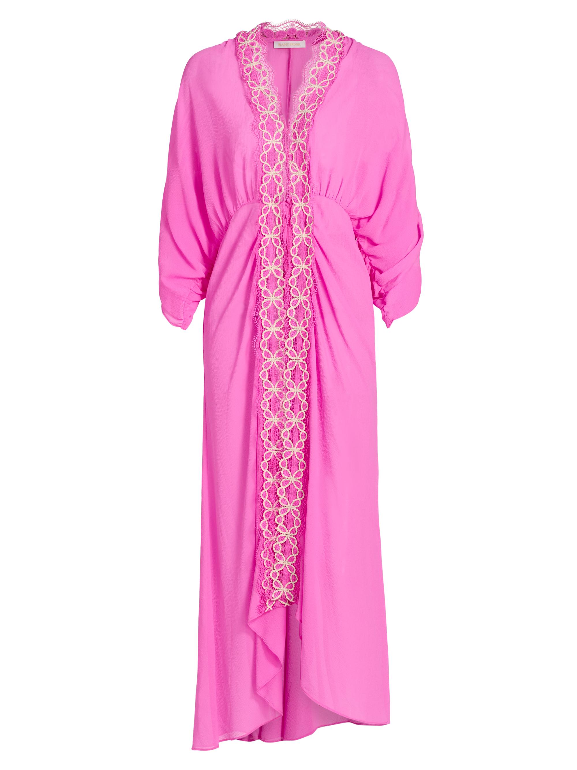 Ramy Brook Women's Riley Embroidered Maxi Dress - Radiant Pink