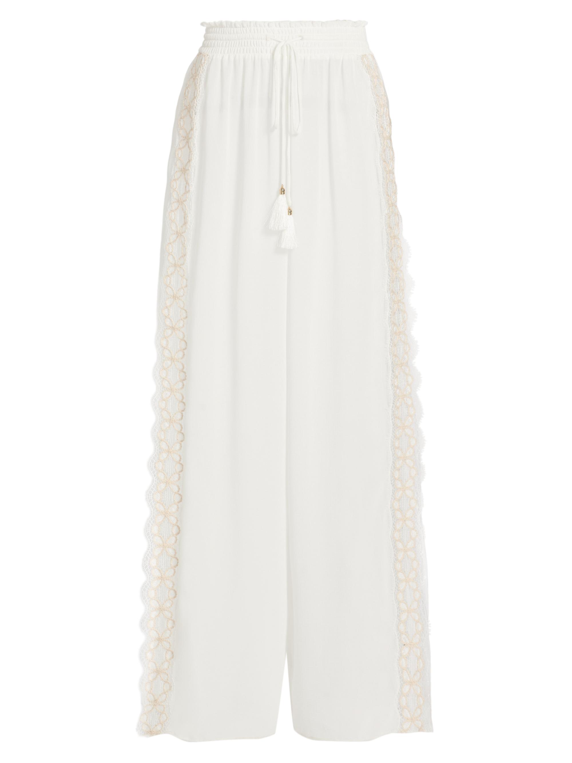 Ramy Brook Women's Athena Embroidered Pants - White