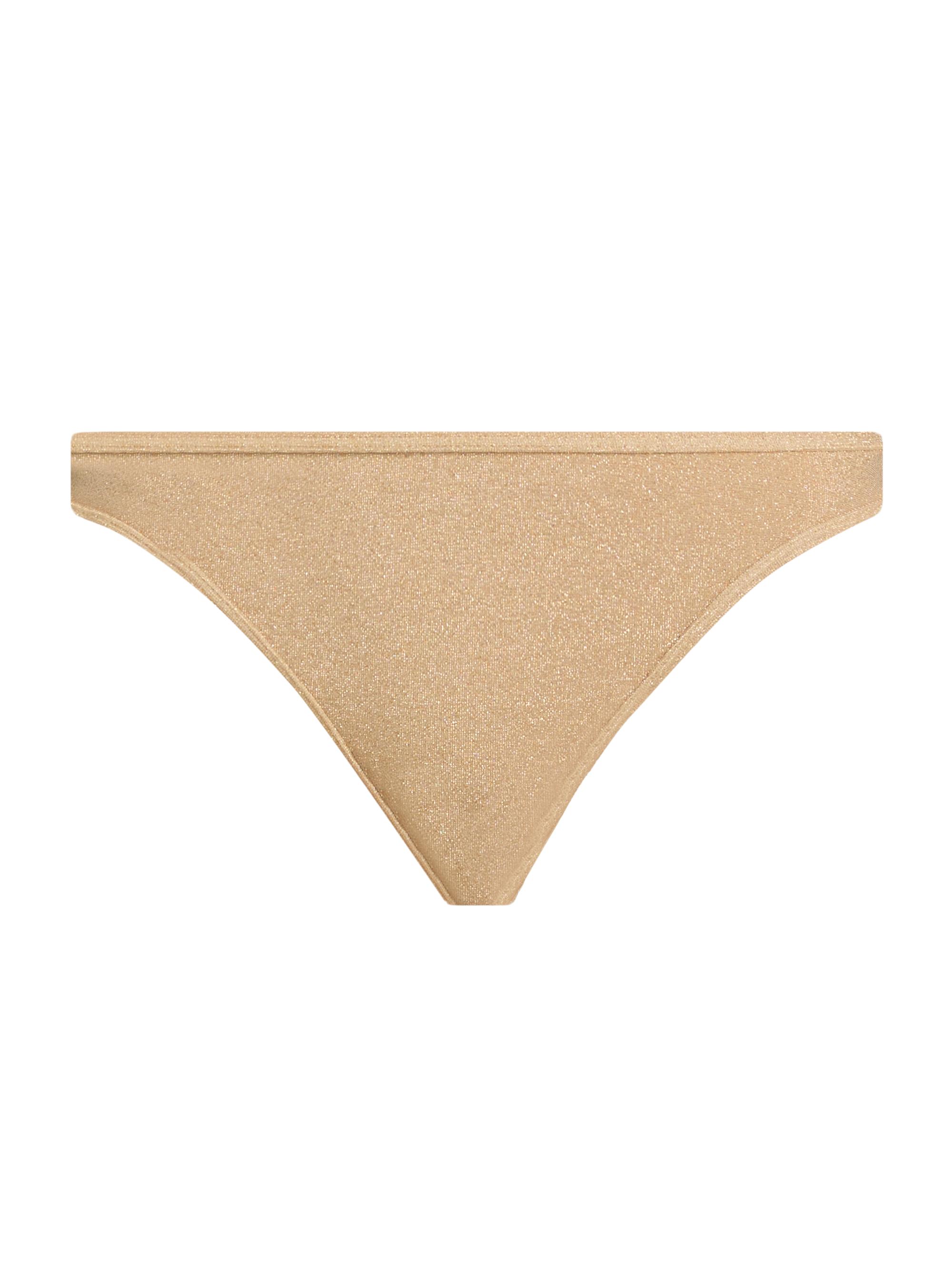 Ramy Brook Women's Isla Metallic Bikini Bottom - Gold