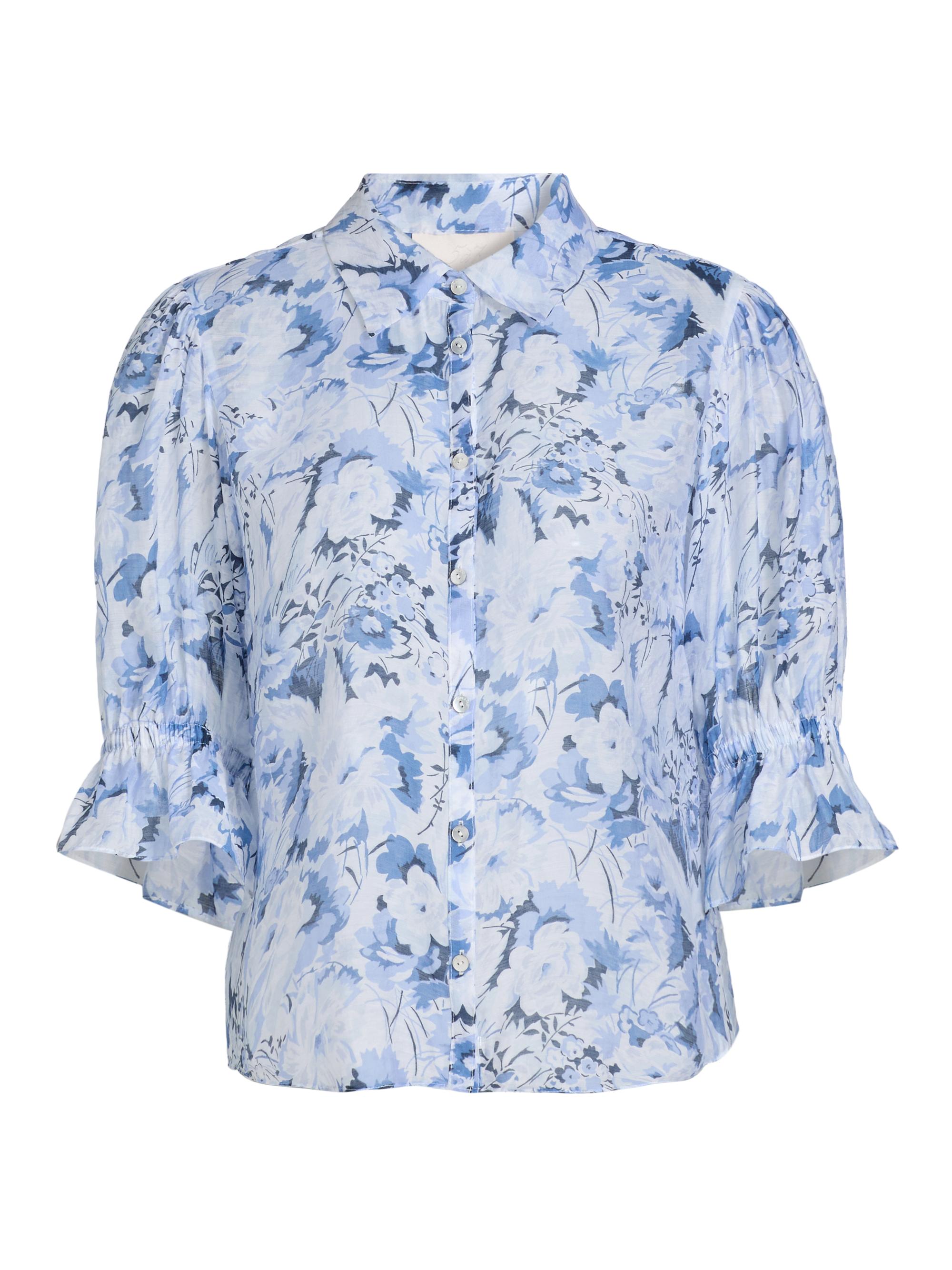 Cinq à Sept Women's Heirloom Petals Fiona Shirt - Navy Multi