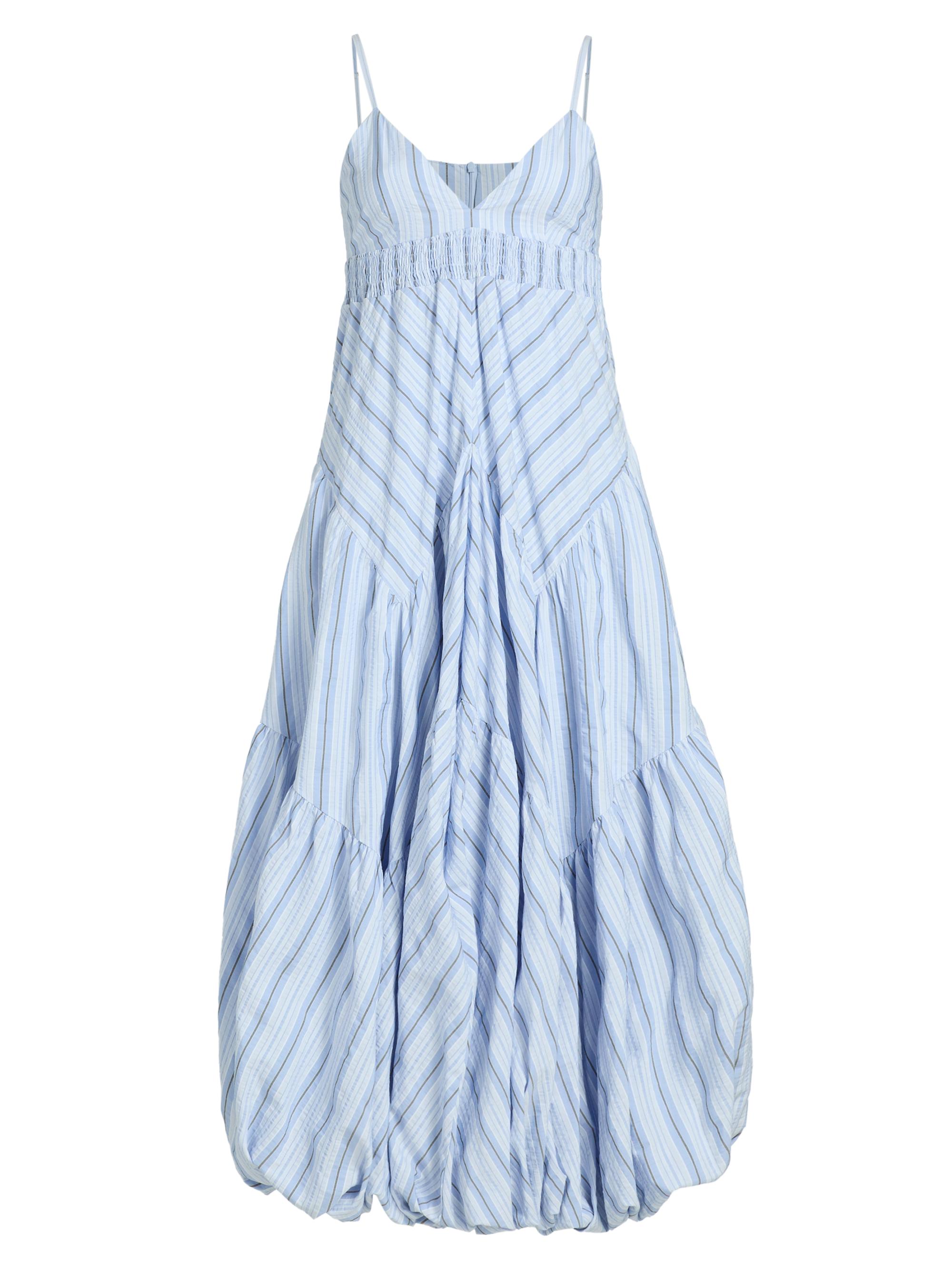 Cinq à Sept Women's Evory Striped Cotton-Blend Midi-Dress - Blue Multi