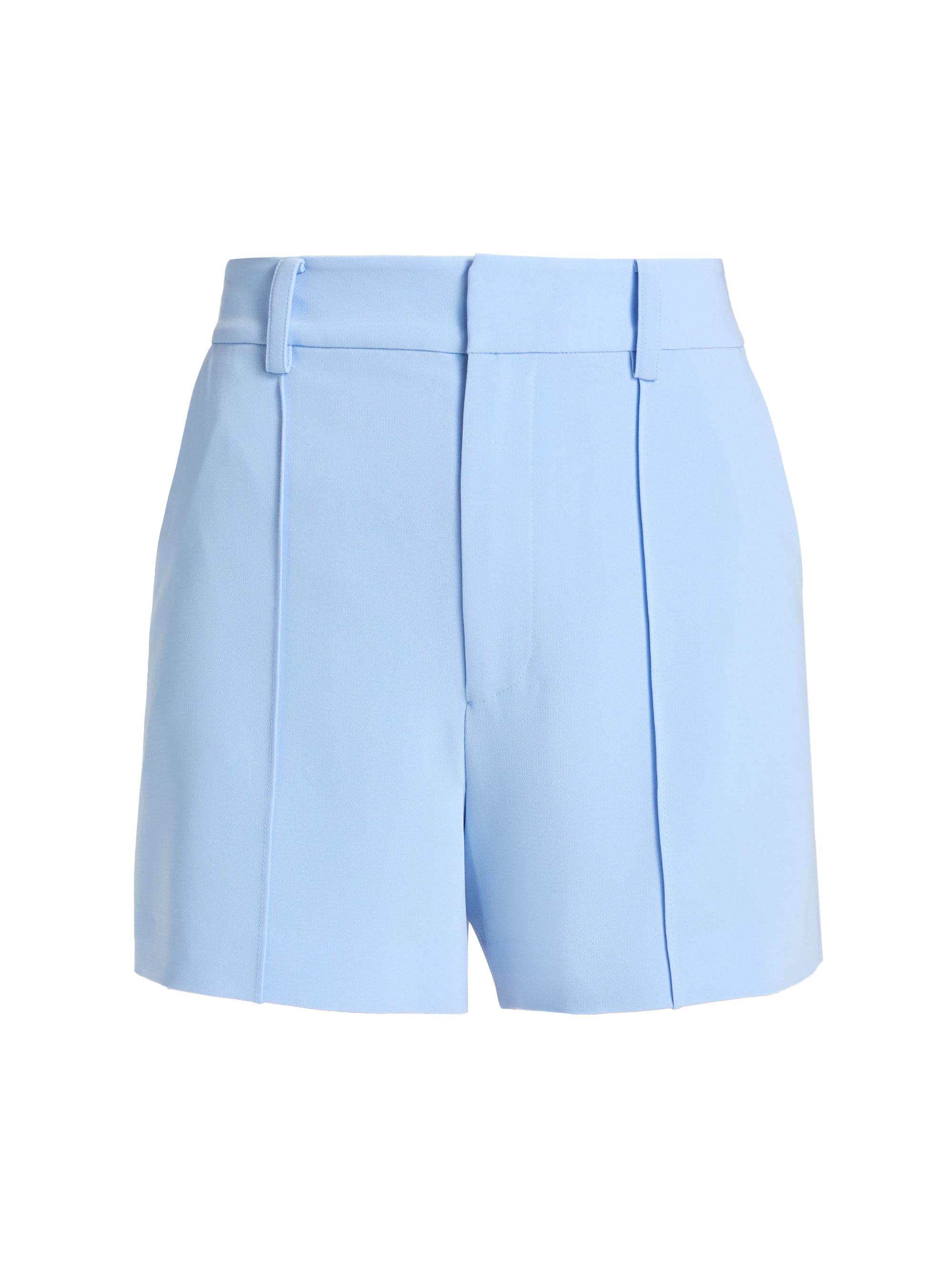 Cinq à Sept Women's Gabbi Pintuck High-Rise Shorts - Blue Wisteria