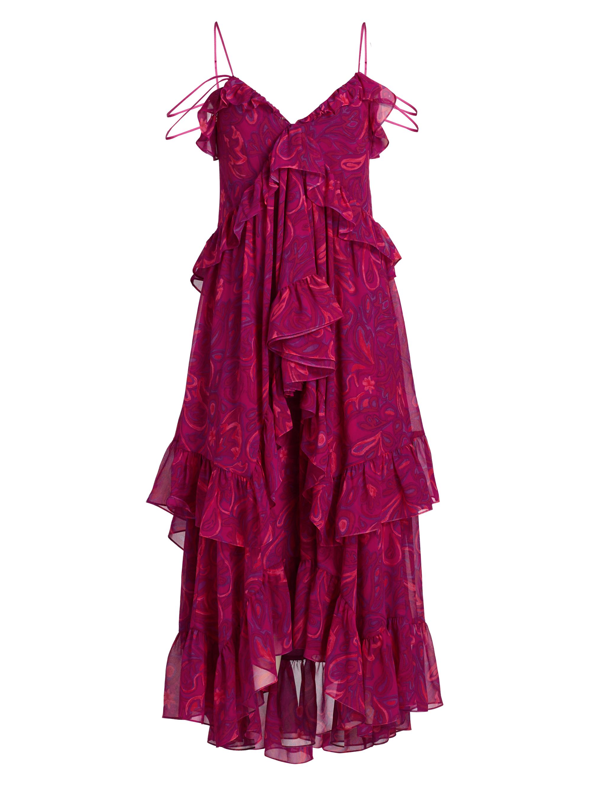 Cinq à Sept Women's Anahi Paisley Bloom Maxi Dress - Purple Garnet Multi