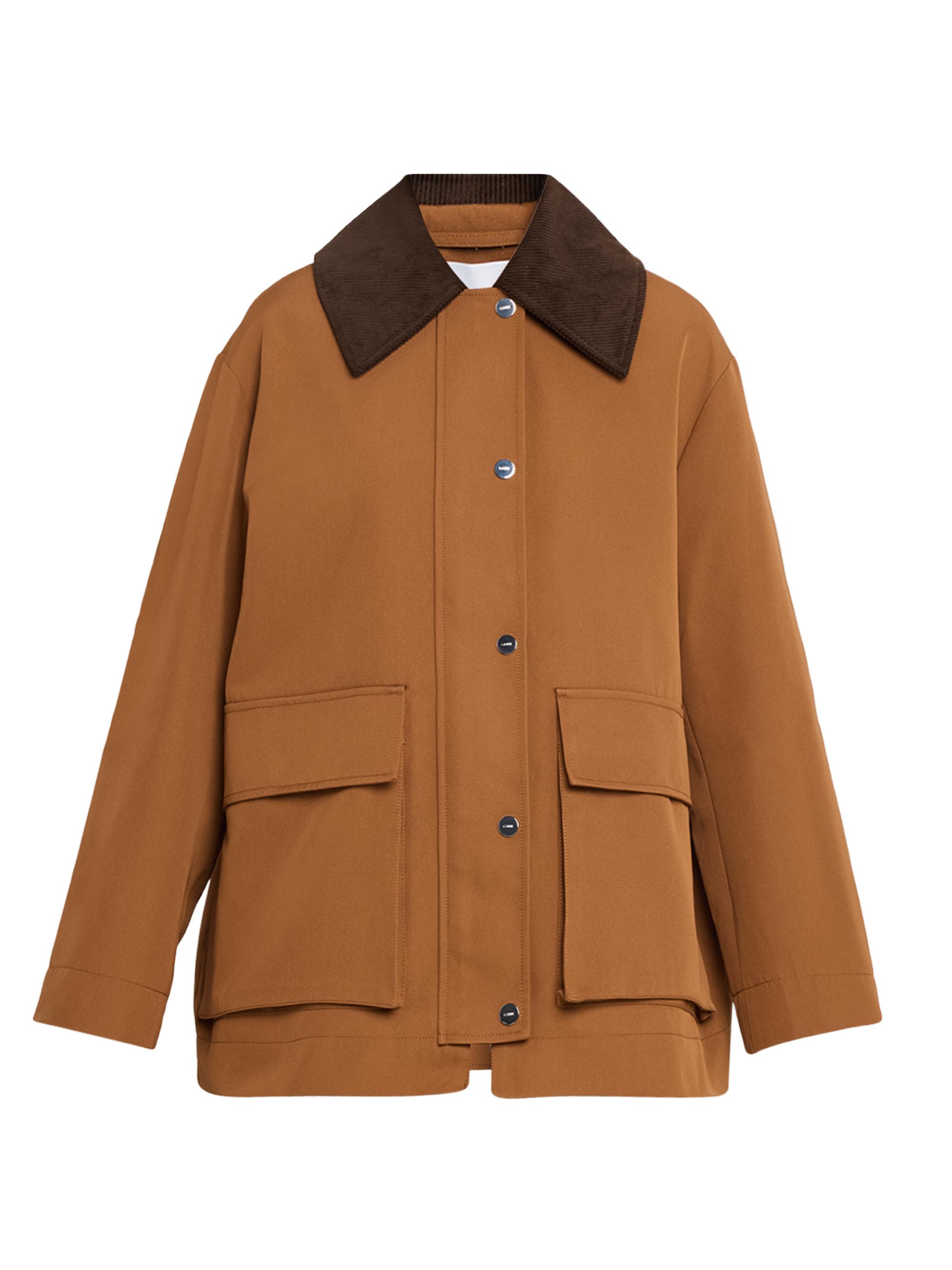 Ganni Women's Heavy Twill Jacket - Cinnamon Swirl