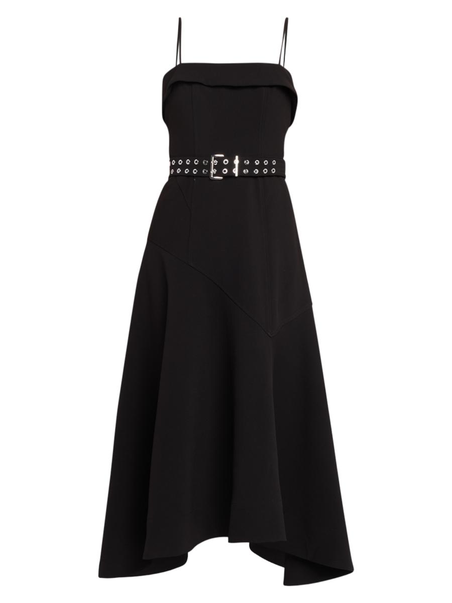 Ganni Twill Suiting Midi-Dress | Saks Fifth Avenue