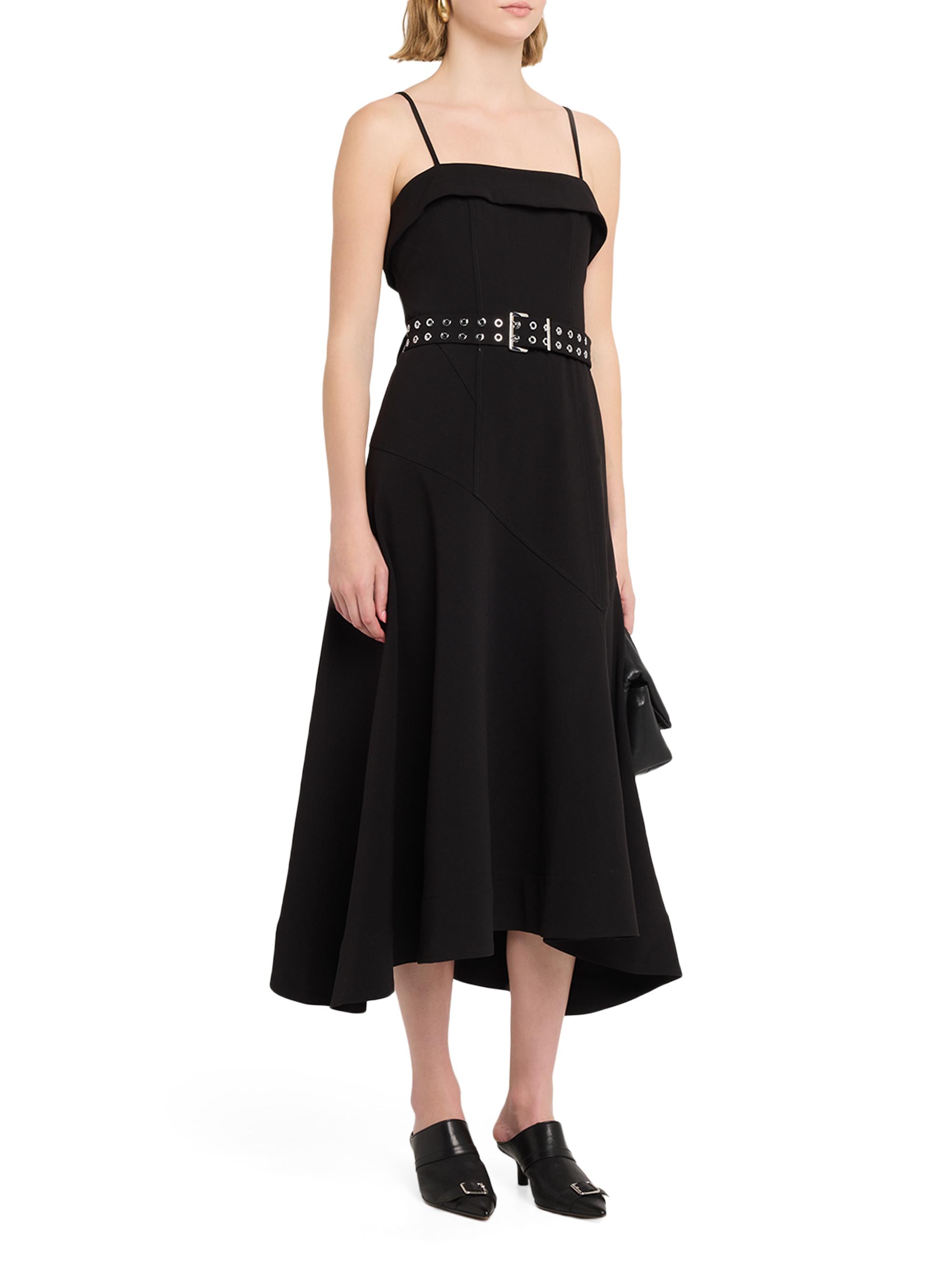 Ganni Twill Suiting Midi-Dress | Saks Fifth Avenue