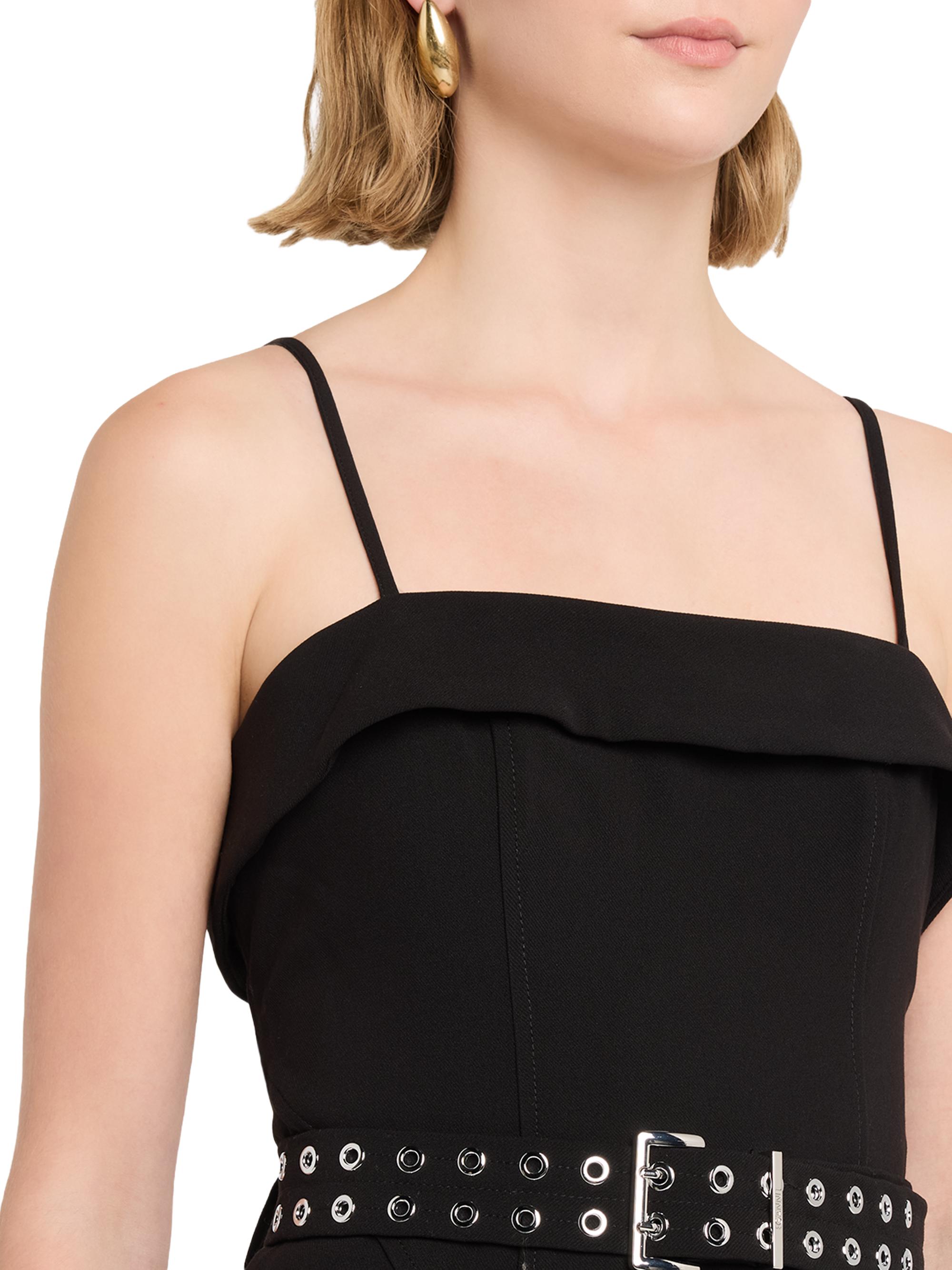 Ganni Twill Suiting Midi-Dress | Saks Fifth Avenue