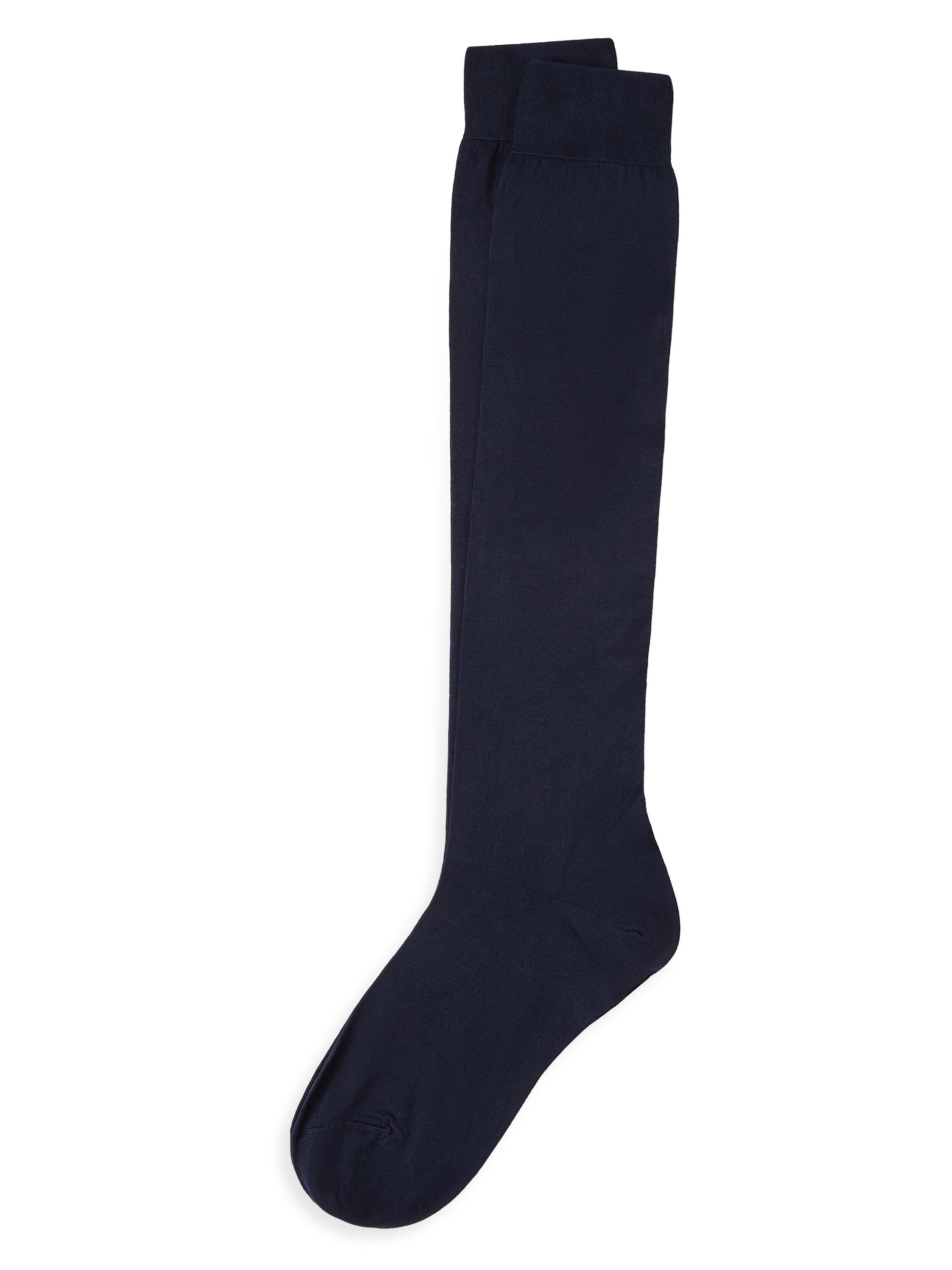 Brunello Cucinelli Men's Cotton Socks - Navy Blue