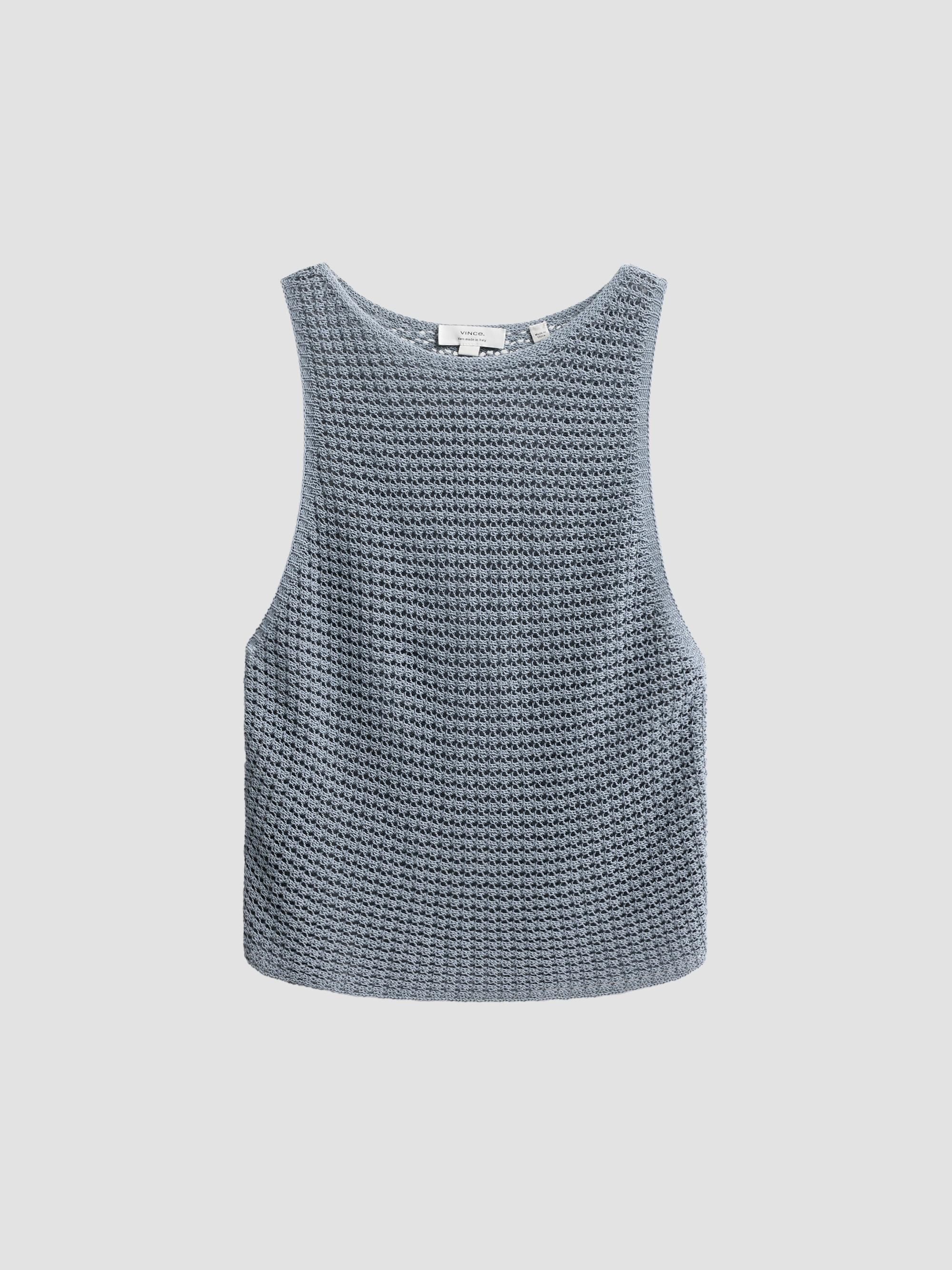 Vince Women's Cotton Cord Tank - Lagoon | Thumbnail 6