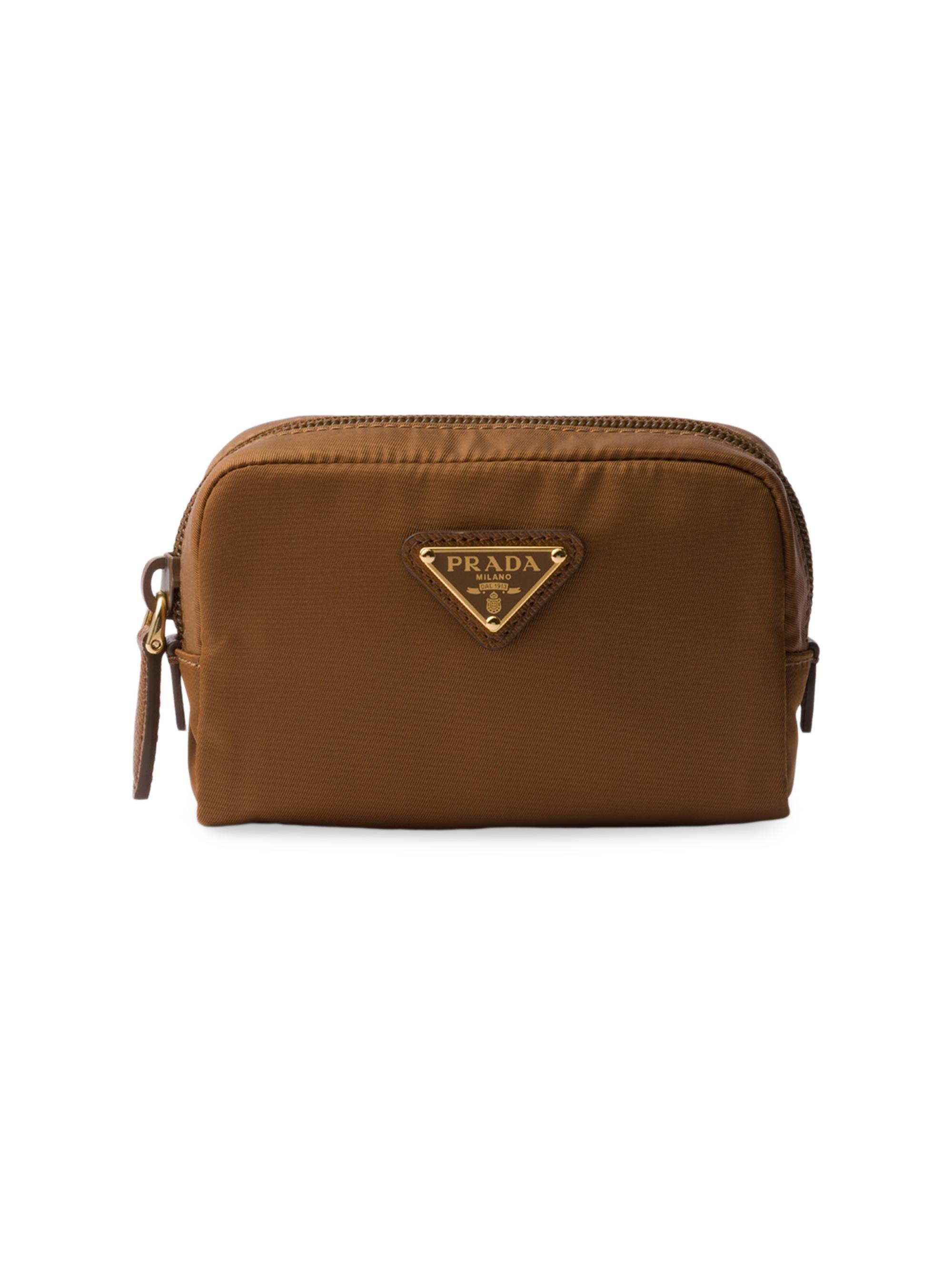 Prada Re-Nylon Necessaire Pouch - Brown Gold