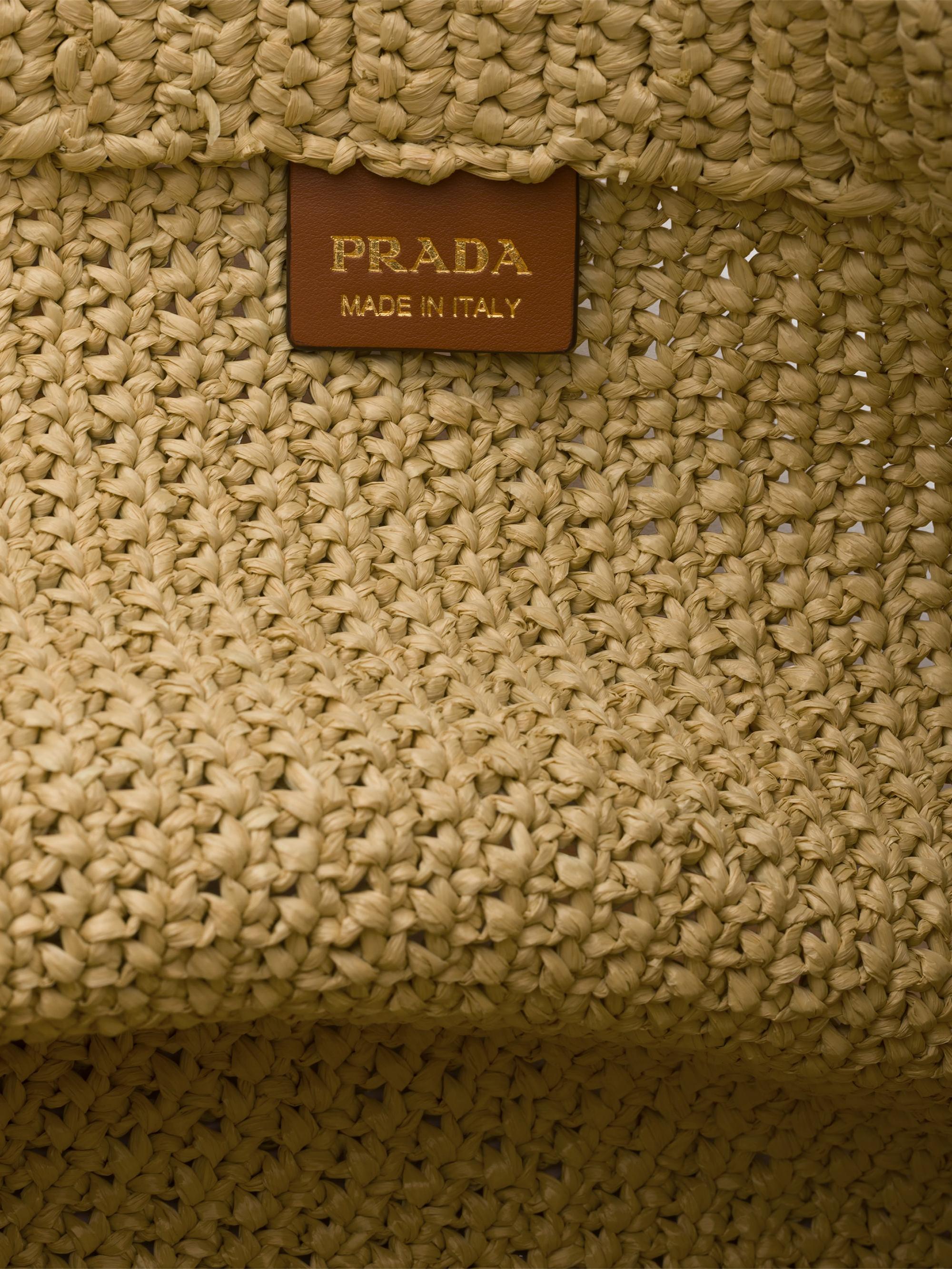 プラダ　エチケット　エチェットバッグ プラダ エチケット エチェットバッグ Prada Natural Crochet Tote Bag