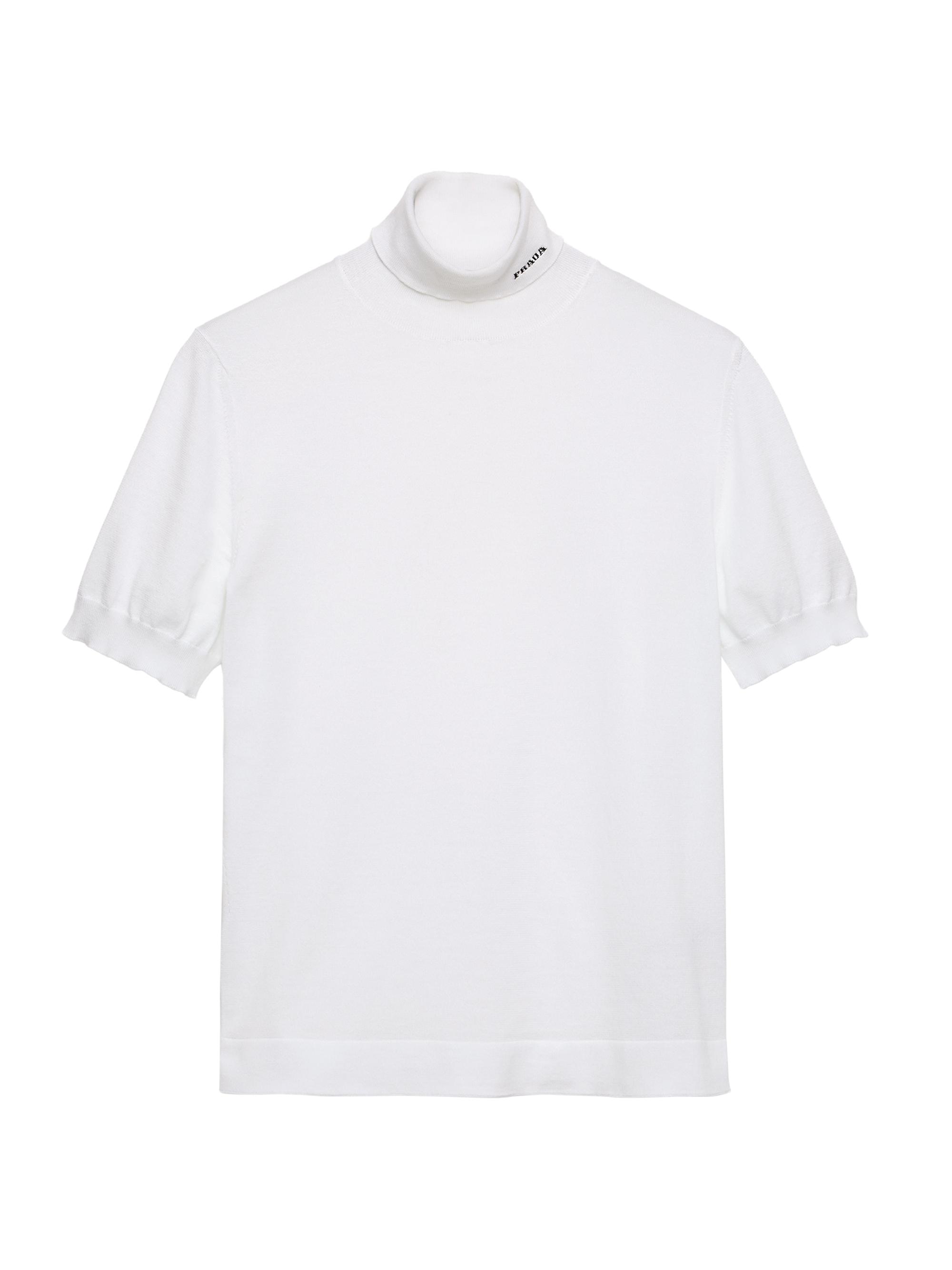 Prada Men's Cotton Turtleneck Sweater - White