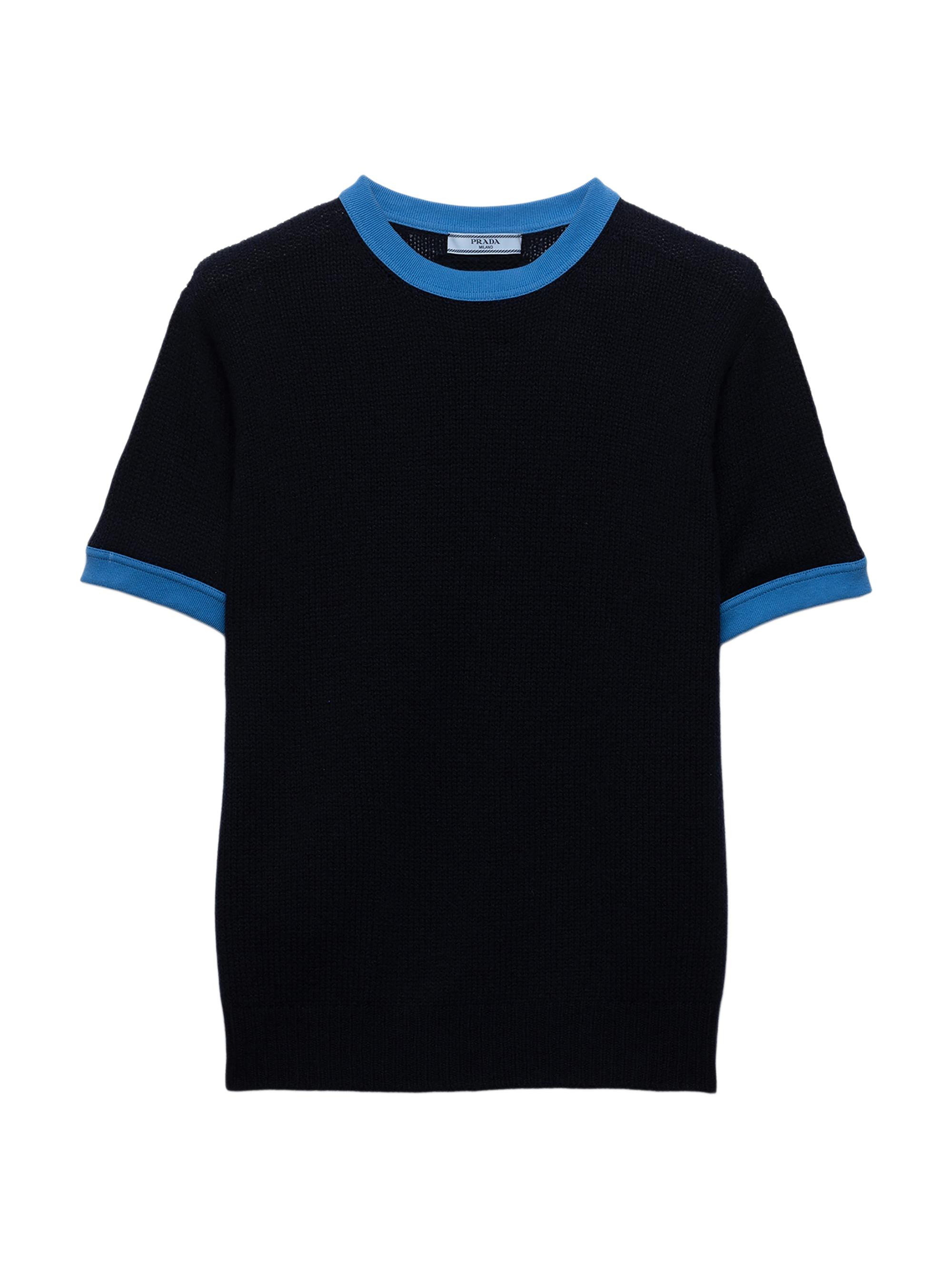 Short-Sleeved Cashmere Sweater