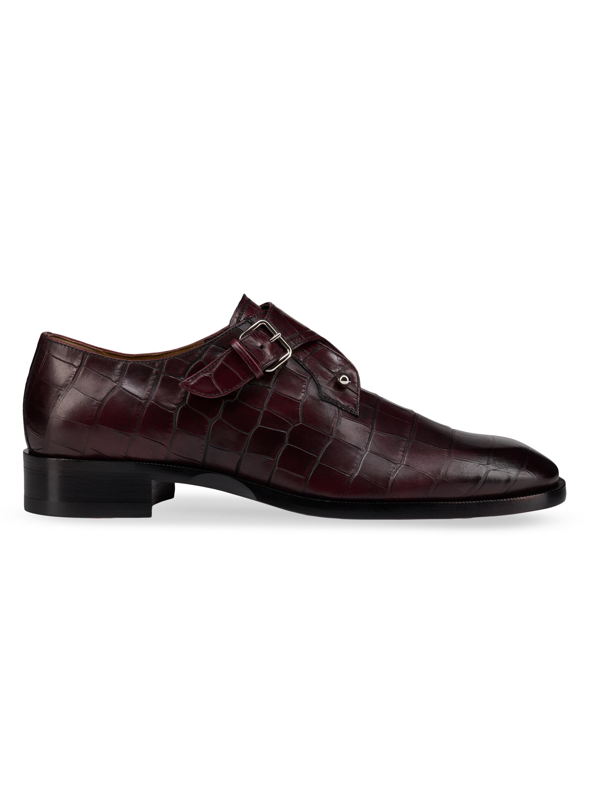 Christian Louboutin Men's Chambeli Monk Strap Shoes - Amara
