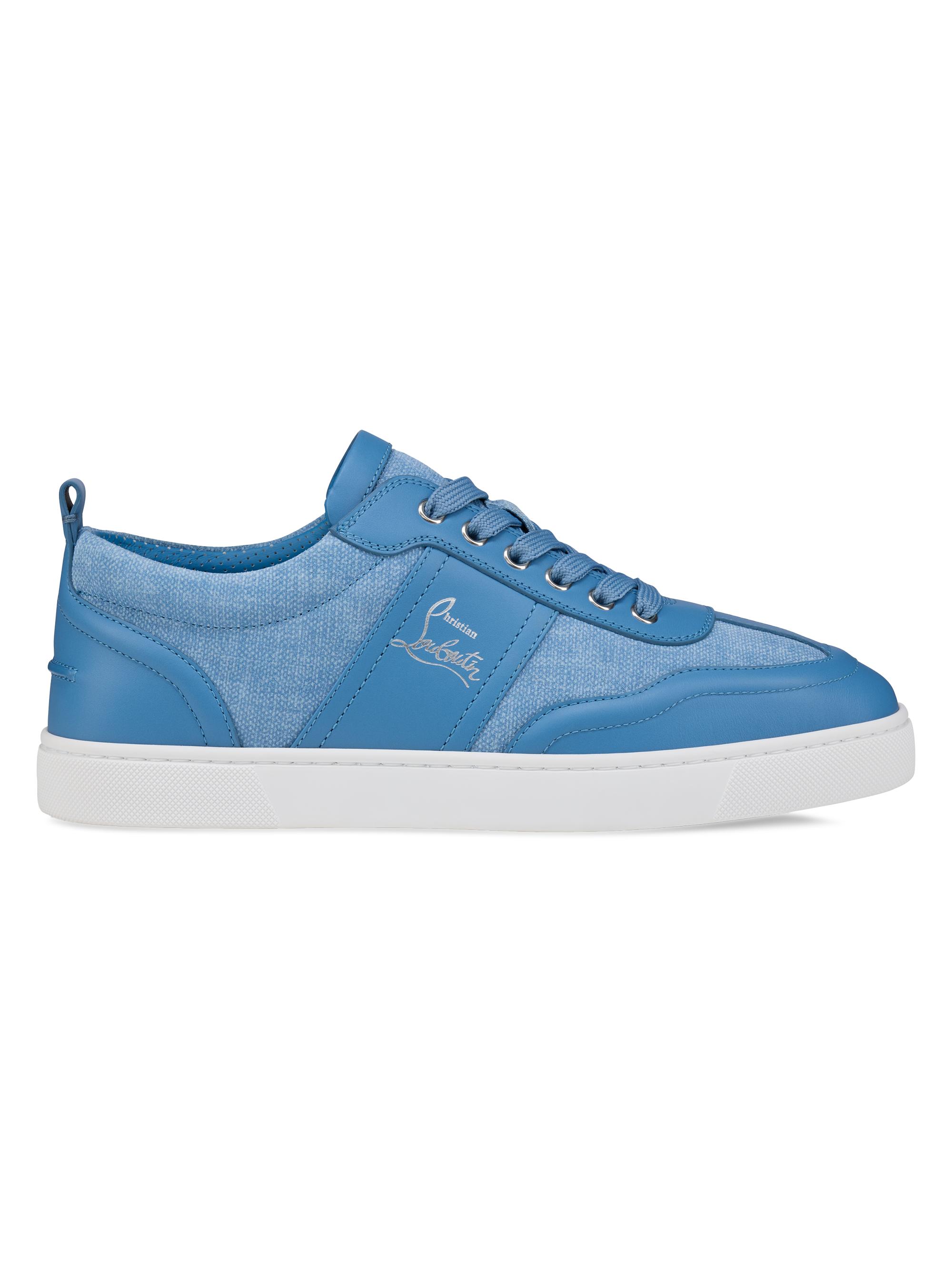 Christian Louboutin Men's Retero Low Top Sneakers - Ceruleo