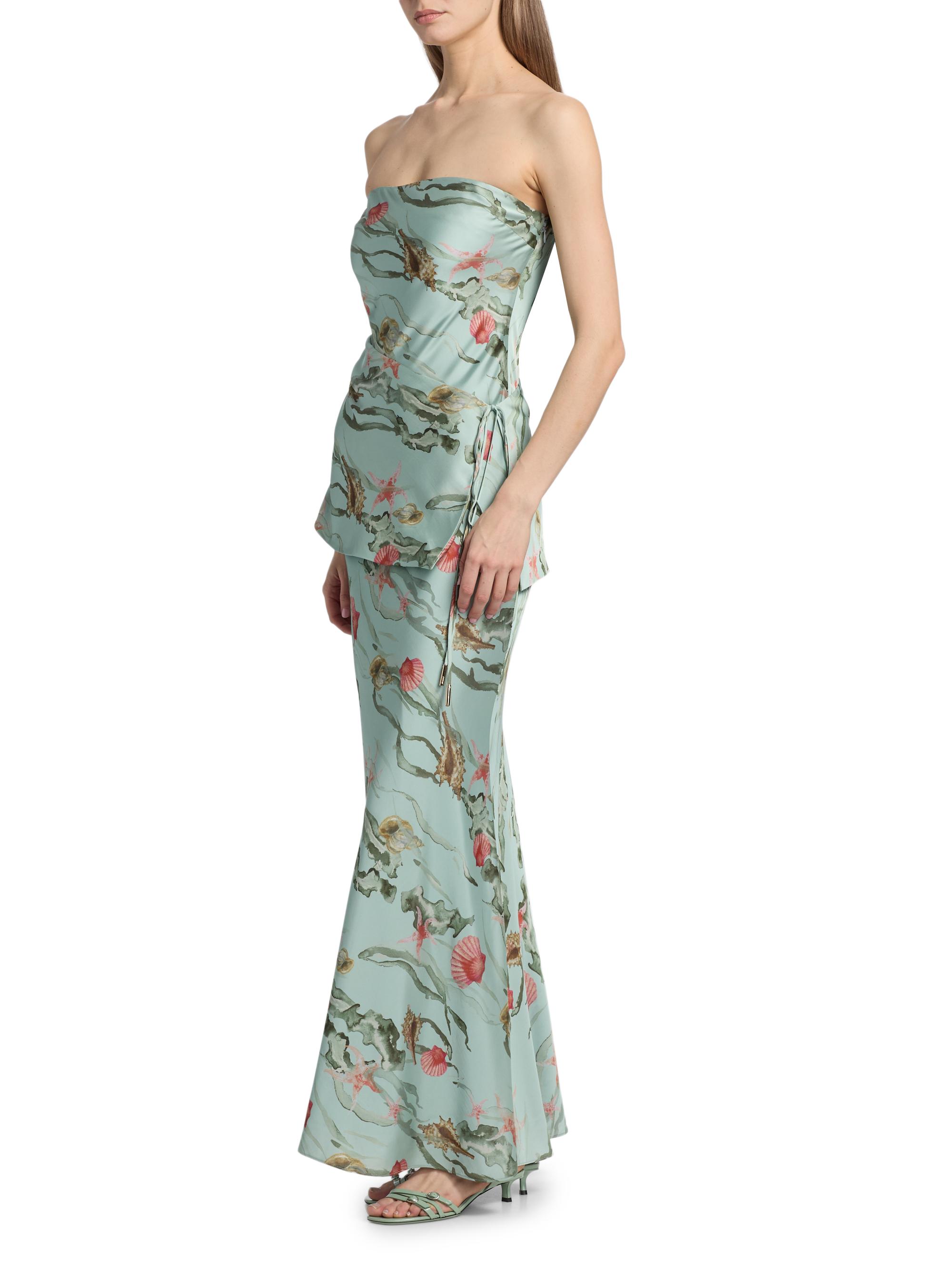AMUR Women's Ever Printed Tiered Maxi Dress - Tidal Mosaic | Thumbnail 4