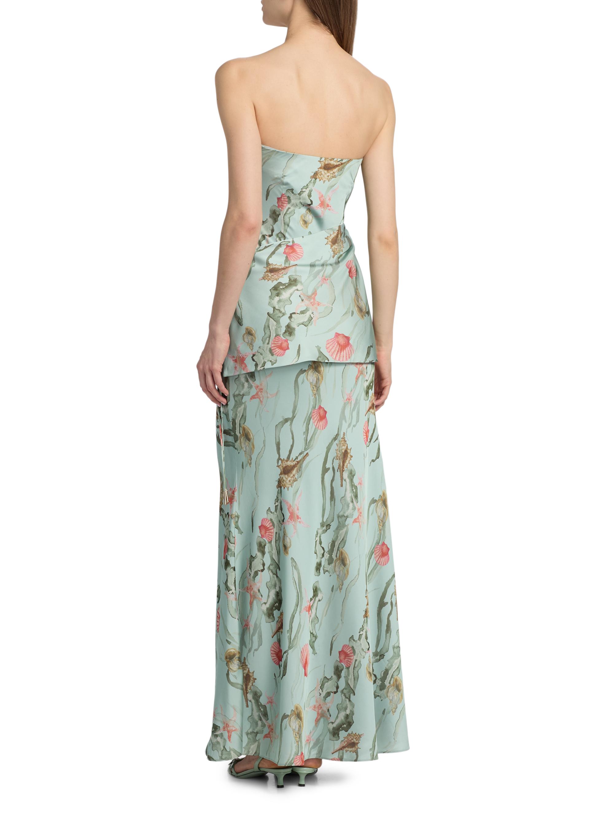 AMUR Women's Ever Printed Tiered Maxi Dress - Tidal Mosaic | Thumbnail 5