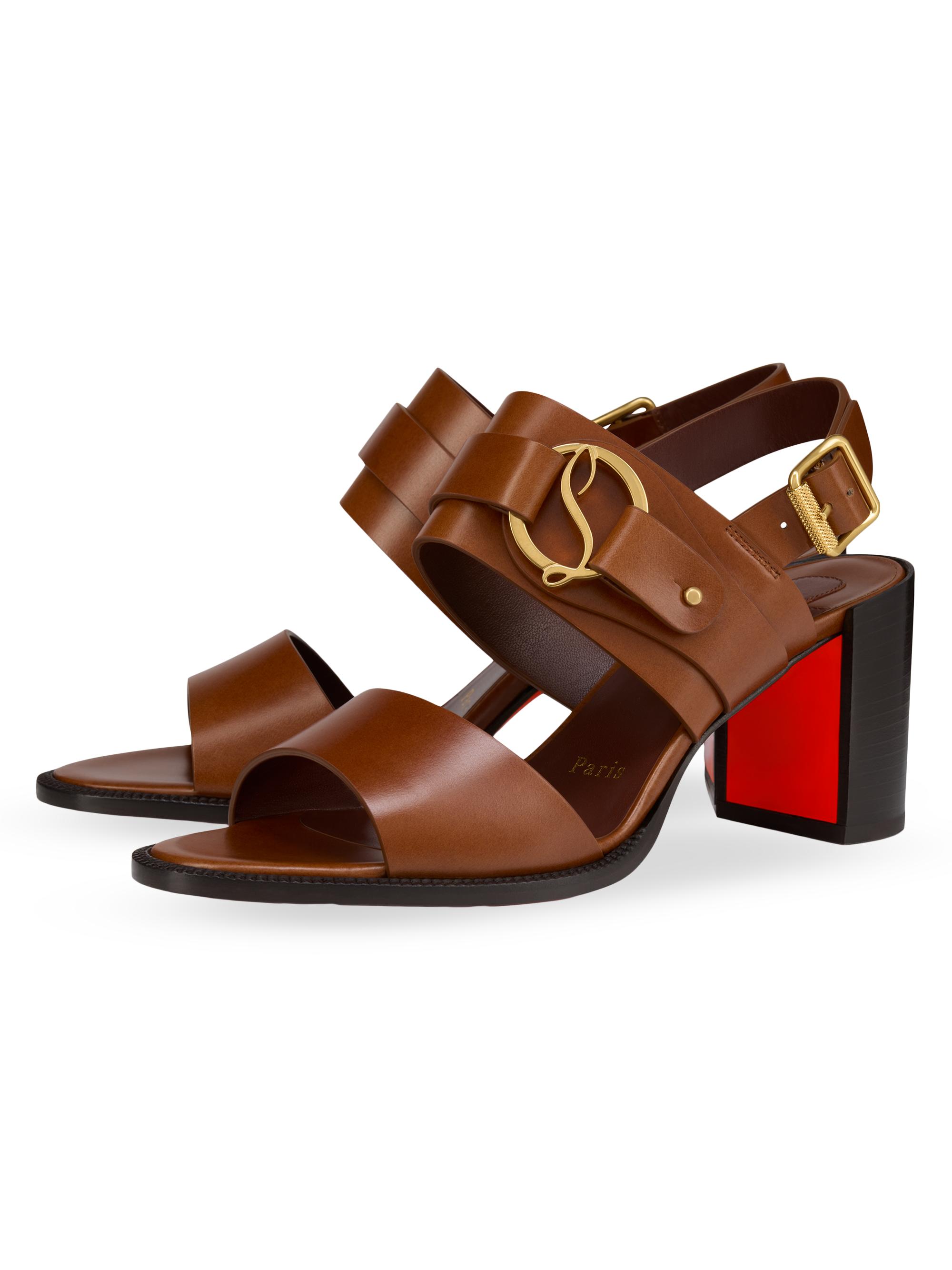 Christian Louboutin Her in Roma Patinated Calf Leather Block