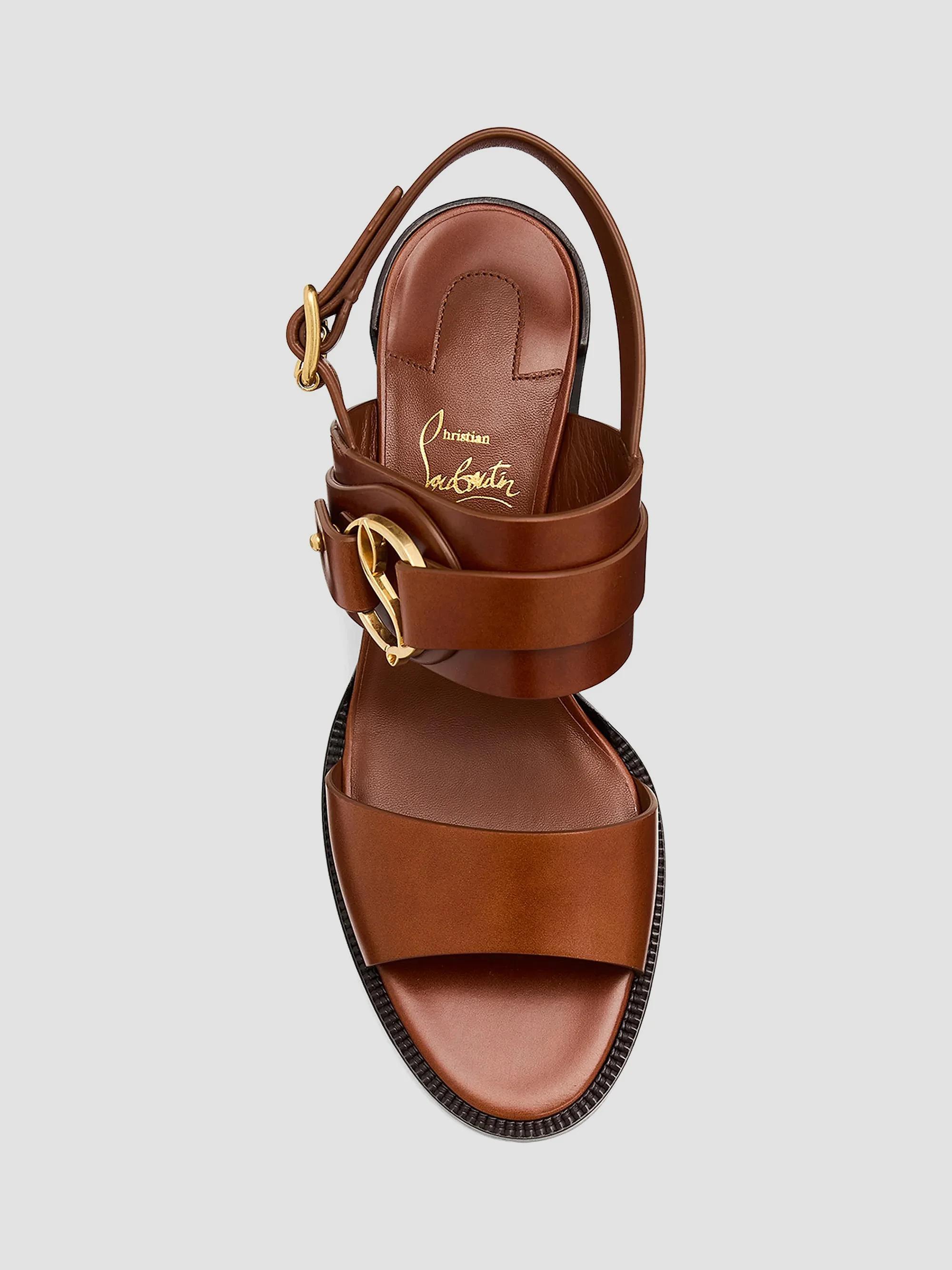 Christian Louboutin Her in Roma Patinated Calf Leather Block