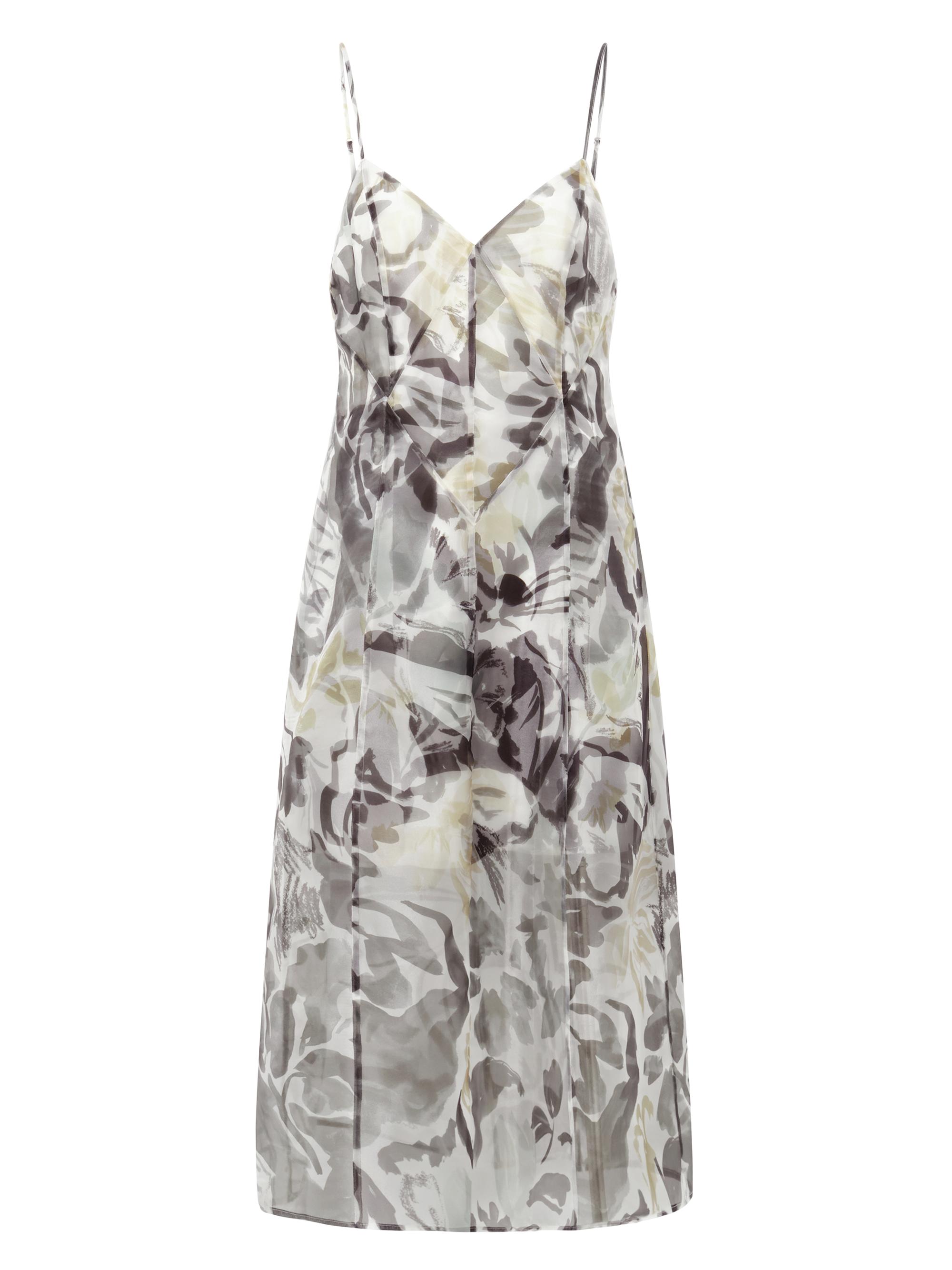 BCBGMAXAZRIA Women's Lorelie Floral Midi Dress - Abstract Garden Print