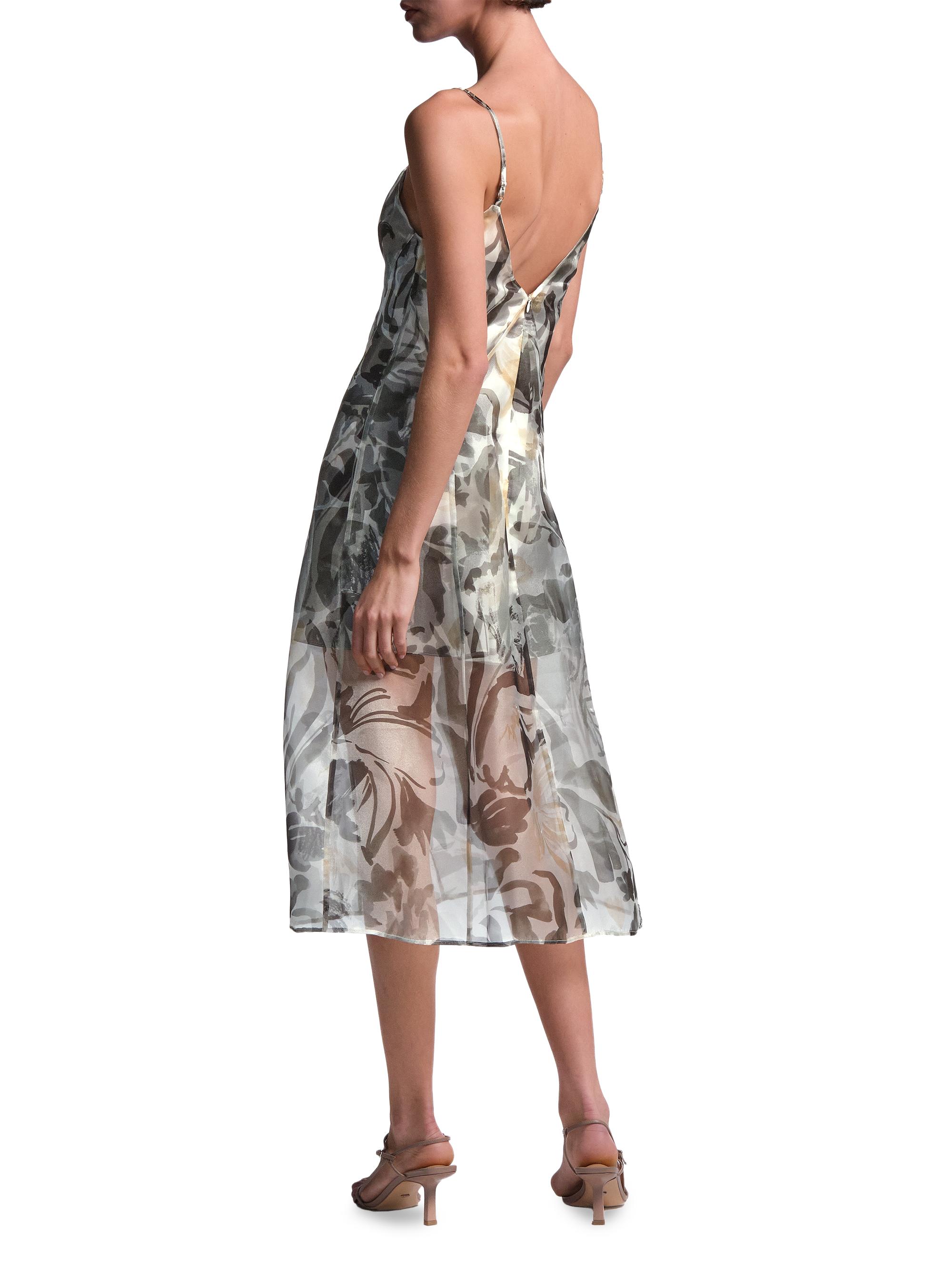 BCBGMAXAZRIA Women's Lorelie Floral Midi Dress - Abstract Garden Print | Thumbnail 5