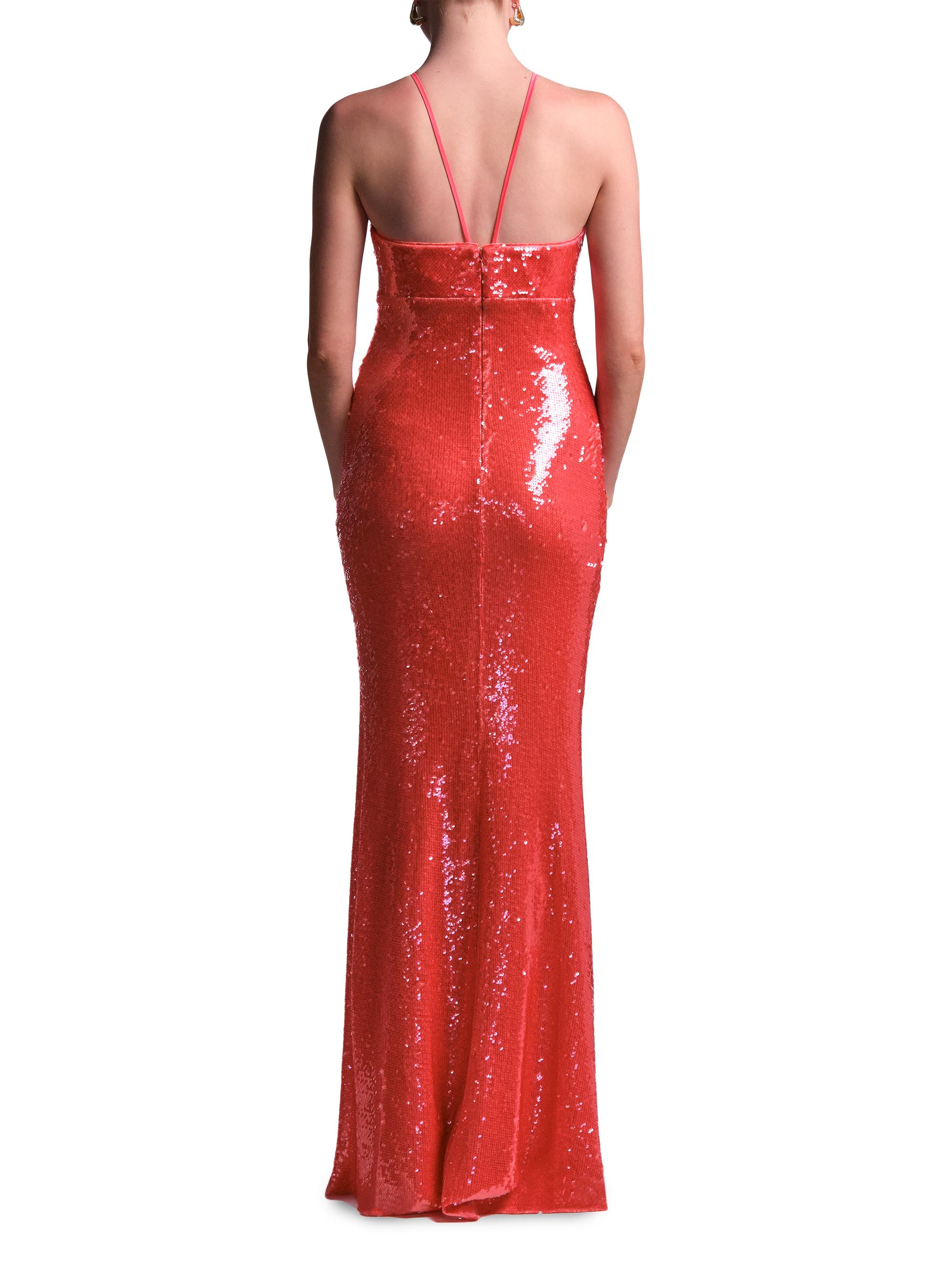 BCBGMAXAZRIA Women's Colette Sequined Mermaid Gown - Candy Pink | Thumbnail 4