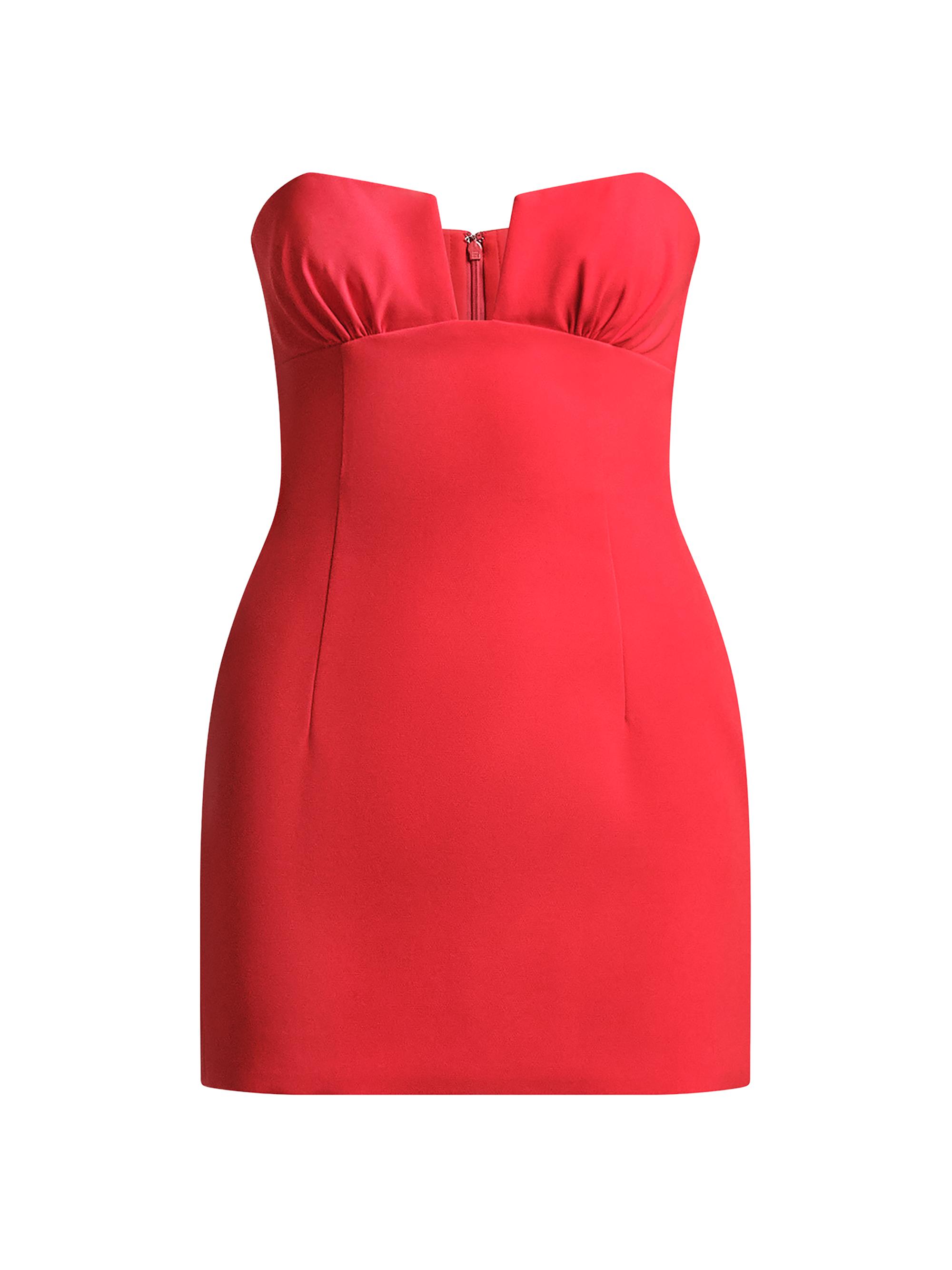 BCBGMAXAZRIA Women's Ramone Strapless Minidress - Flame