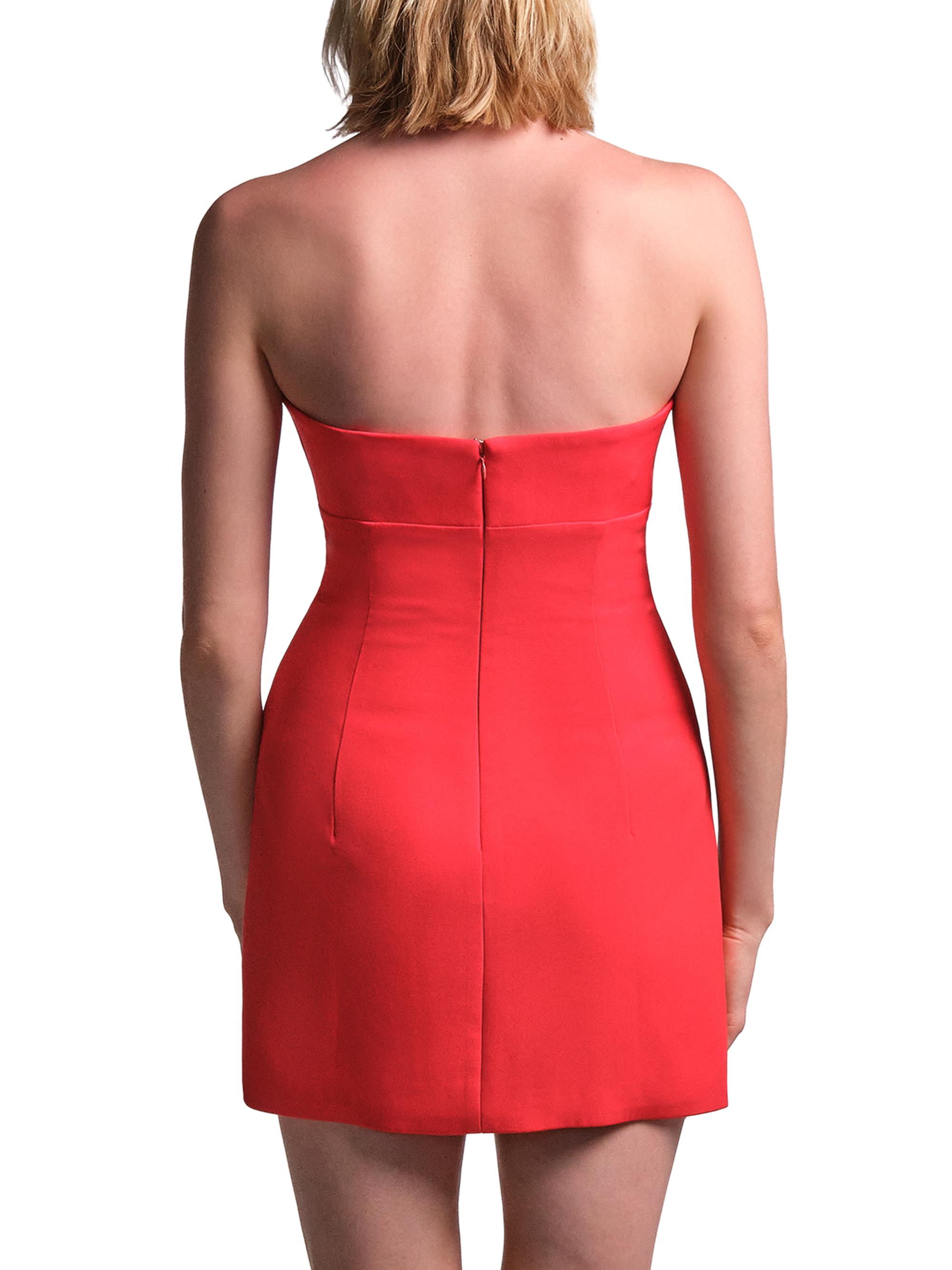 BCBGMAXAZRIA Women's Ramone Strapless Minidress - Flame | Thumbnail 4