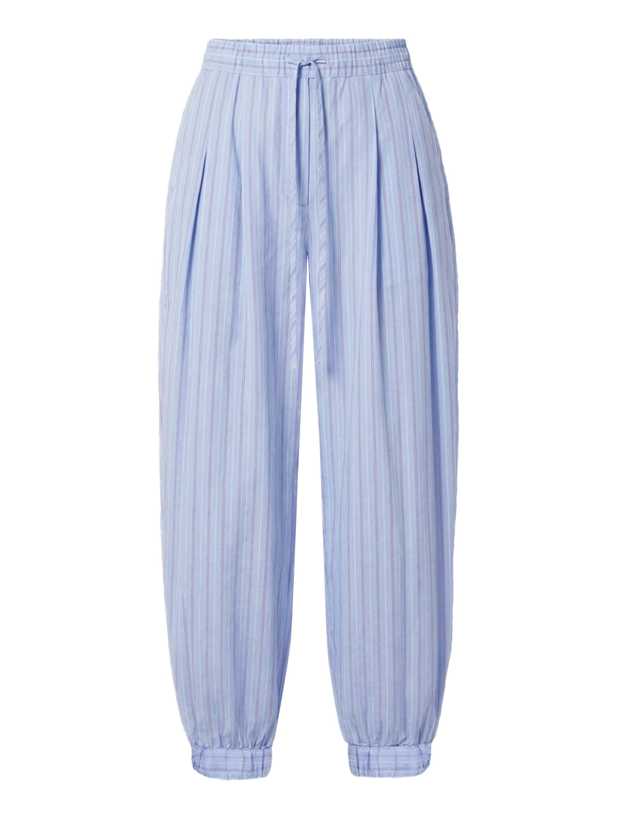 Nicholas the Label Women's Liselle Striped Cotton Seersucker Balloon Pants - Blue Multi Stripe