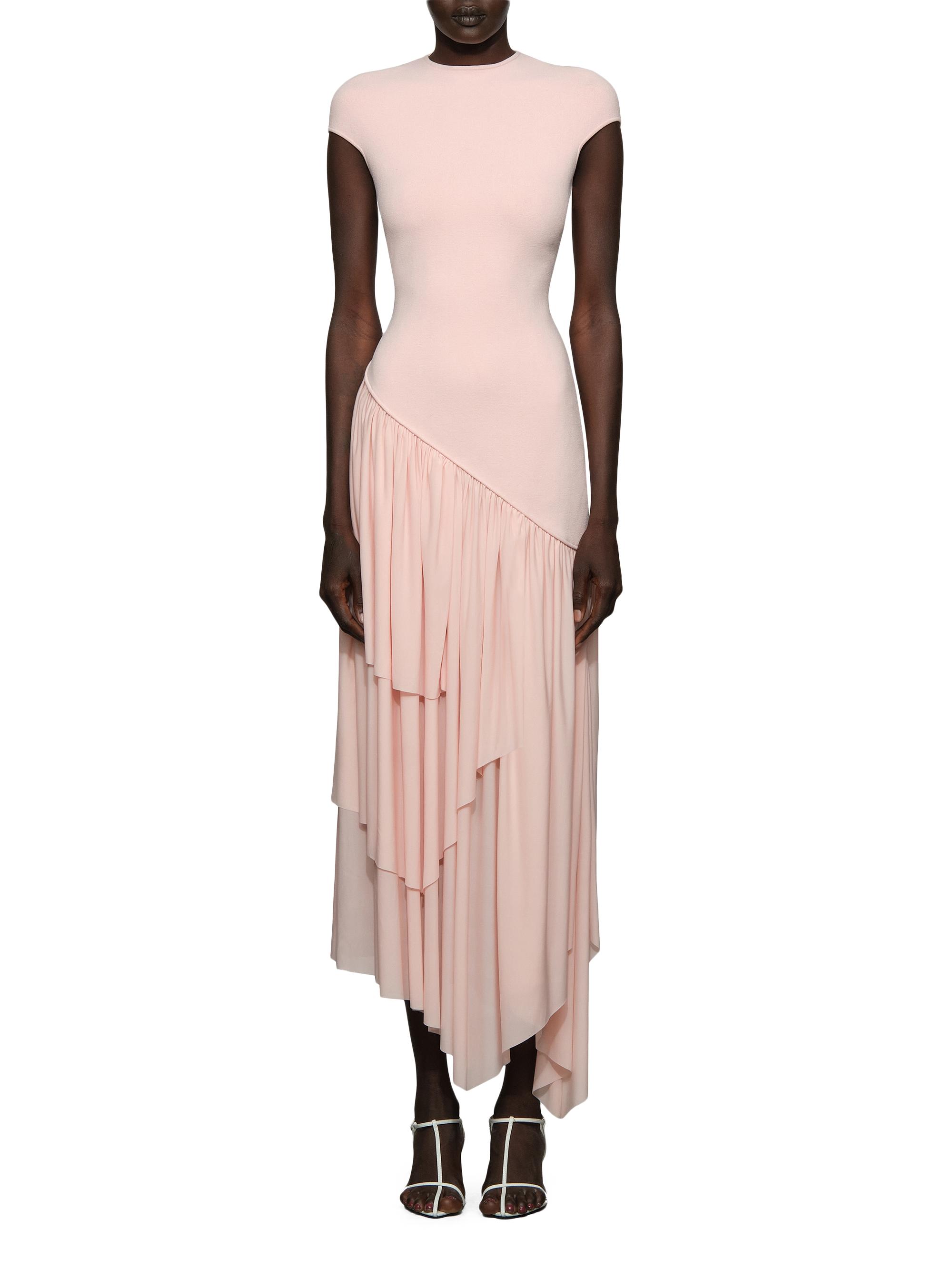 Et Ochs Women's Elowen Asymmetric Knit Combo Maxi Dress - Blush | Thumbnail 2