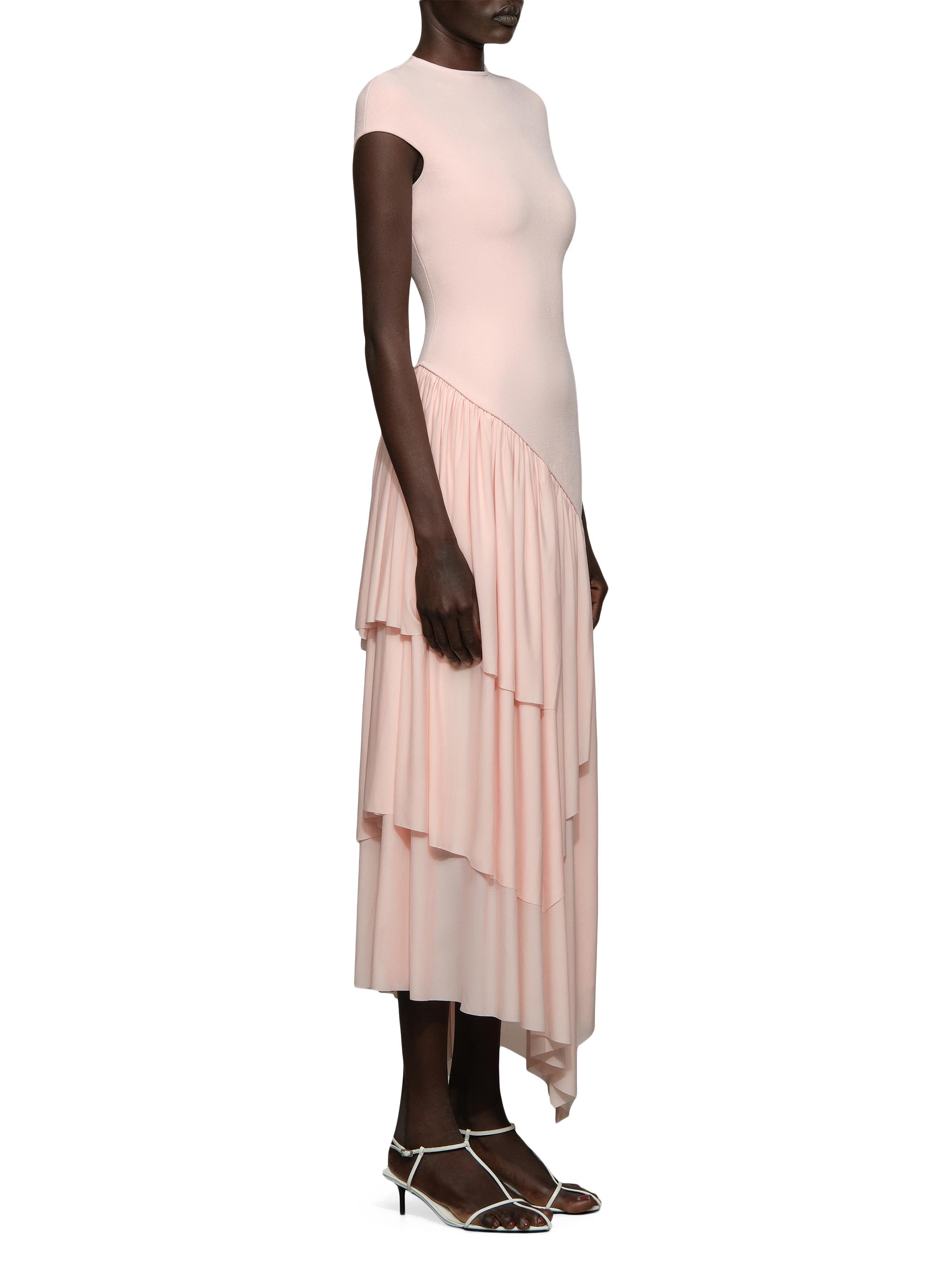 Et Ochs Women's Elowen Asymmetric Knit Combo Maxi Dress - Blush | Thumbnail 3