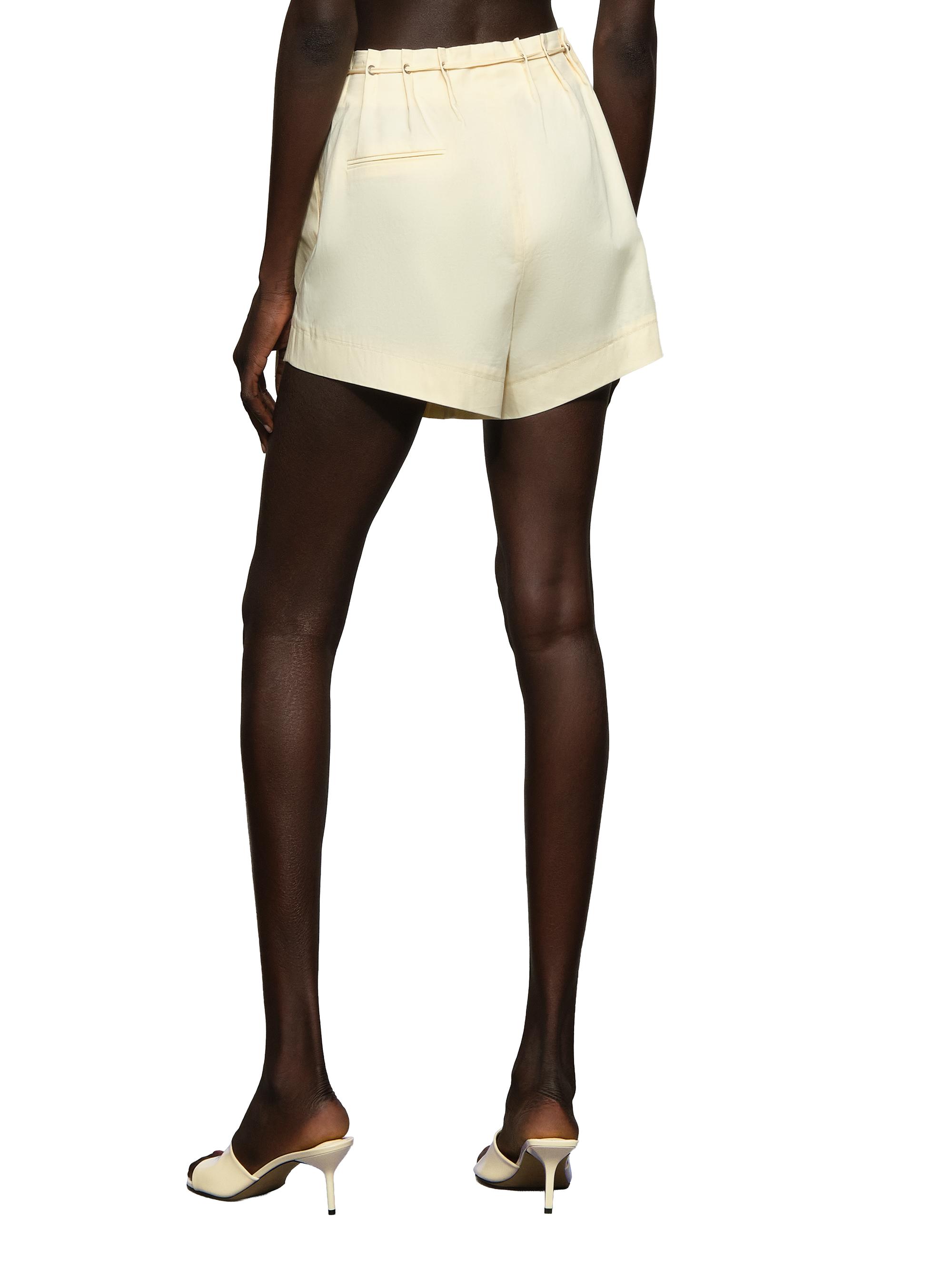 Et Ochs Women's Ripley Stretch-Cotton Drawstring Shorts - Wax | Thumbnail 4
