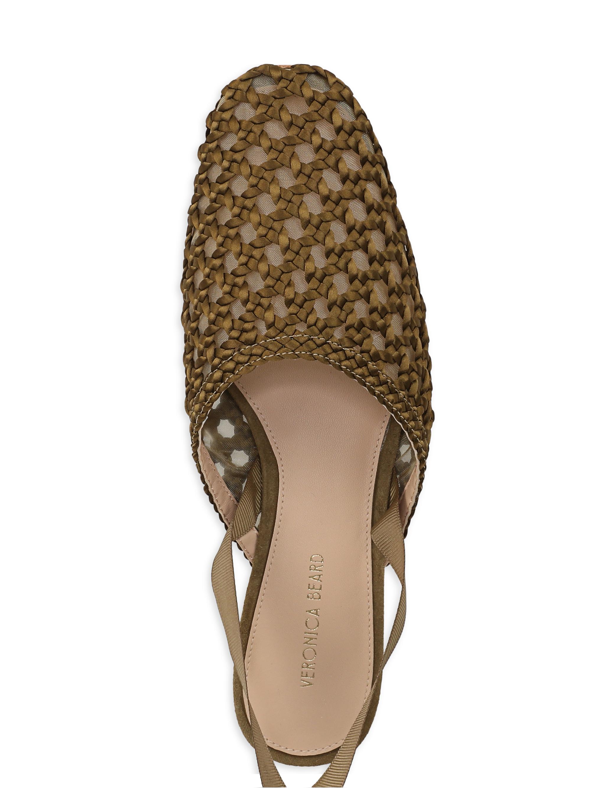 Veronica Beard Women's Malia Satin Mules - Fennel Green | Thumbnail 4