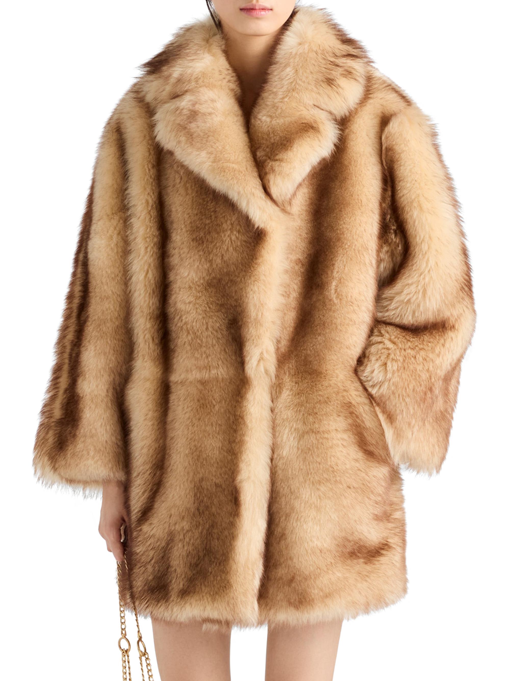 Prada Shearling Caban Coat | Saks Fifth Avenue
