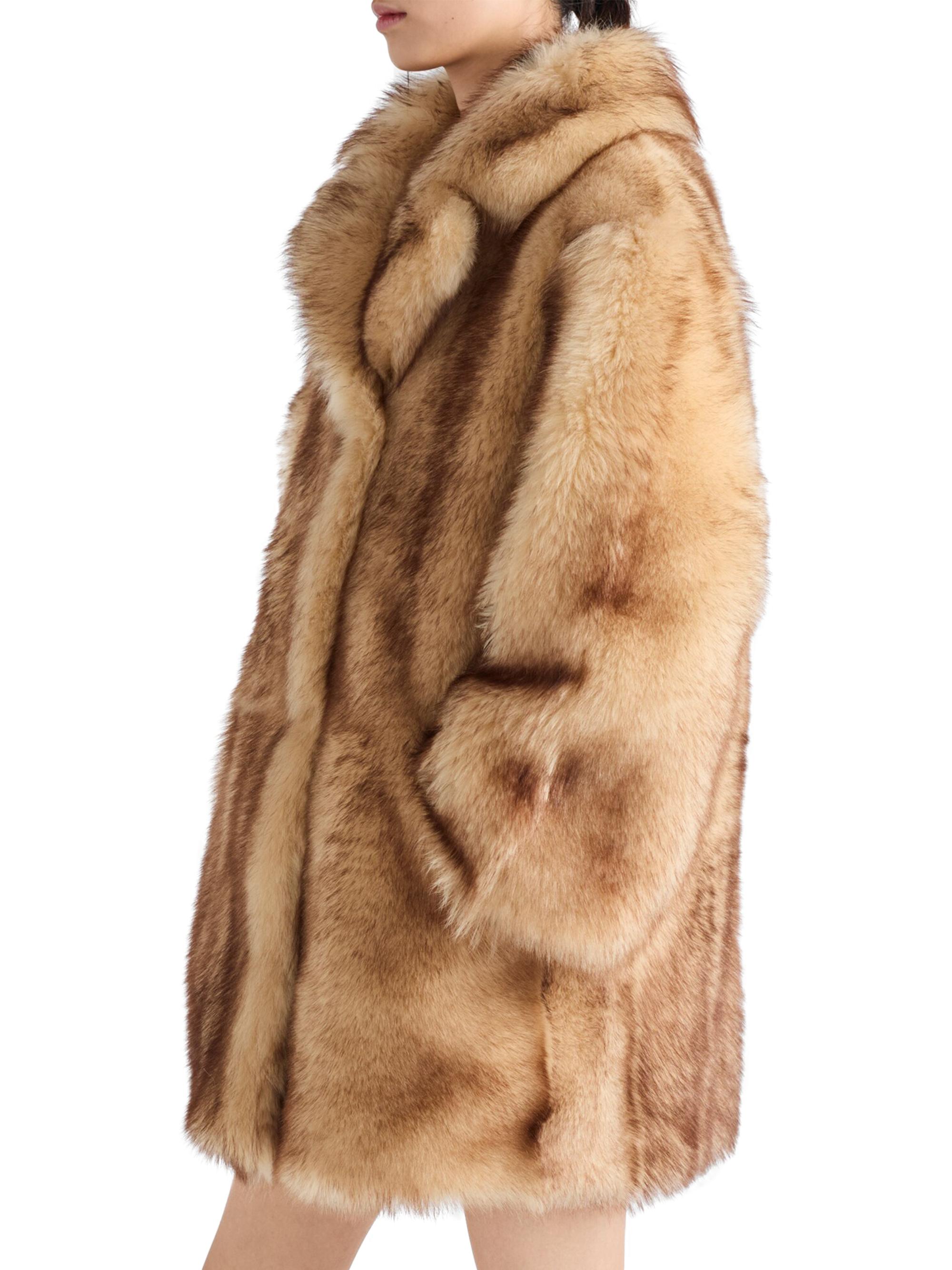 Prada Shearling Caban Coat | Saks Fifth Avenue