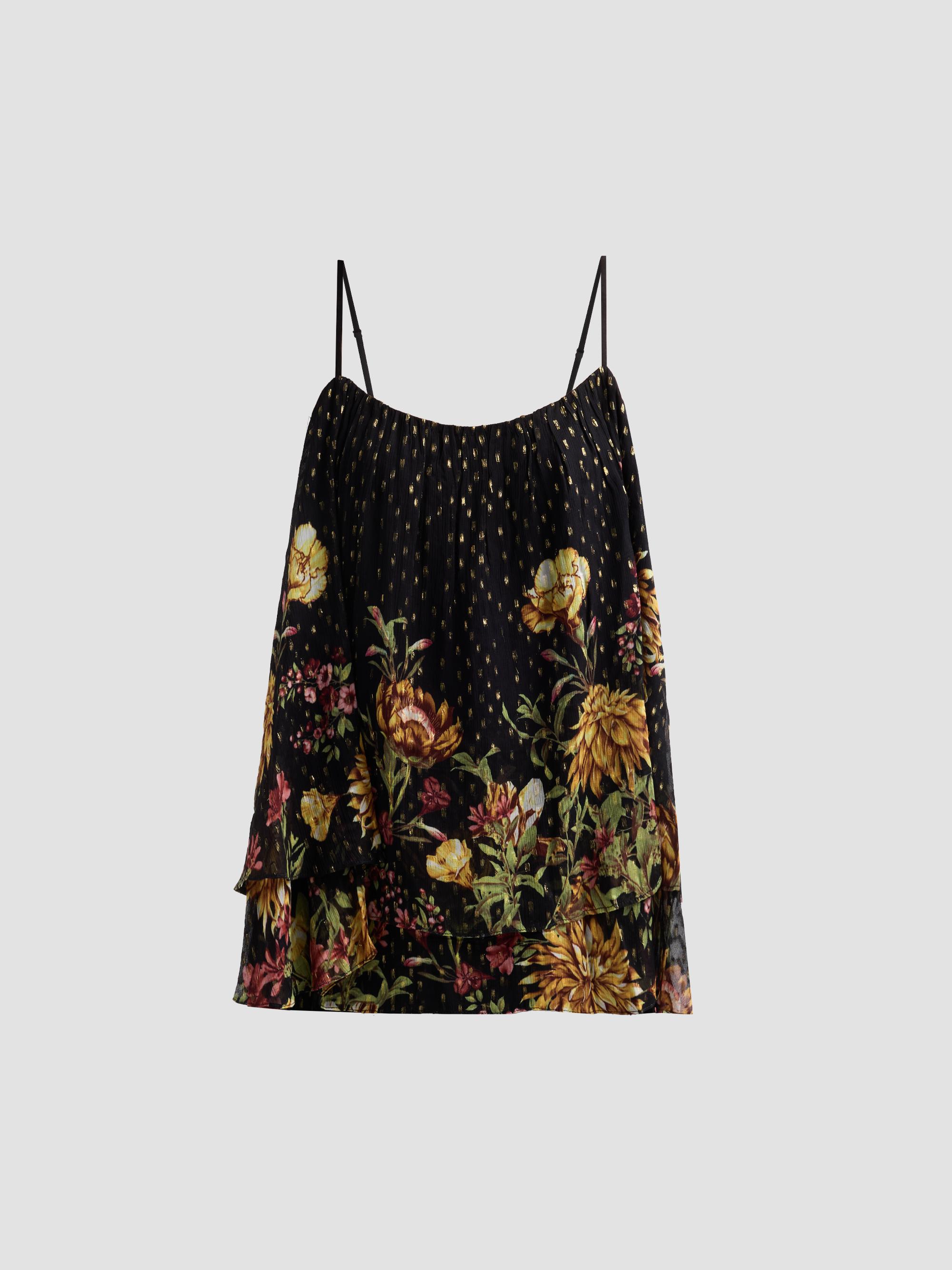Floral Flared Top