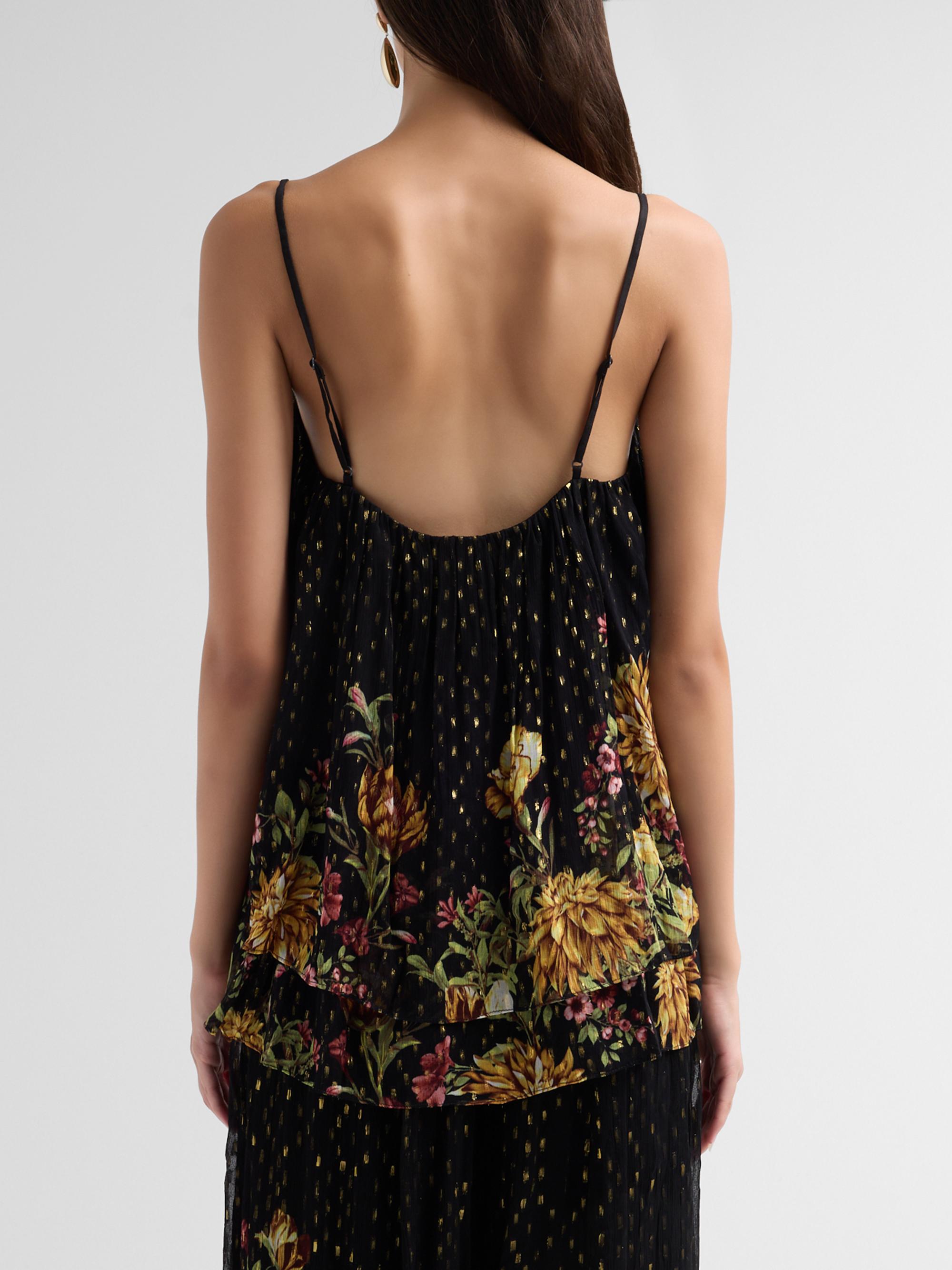Floral Flared Top