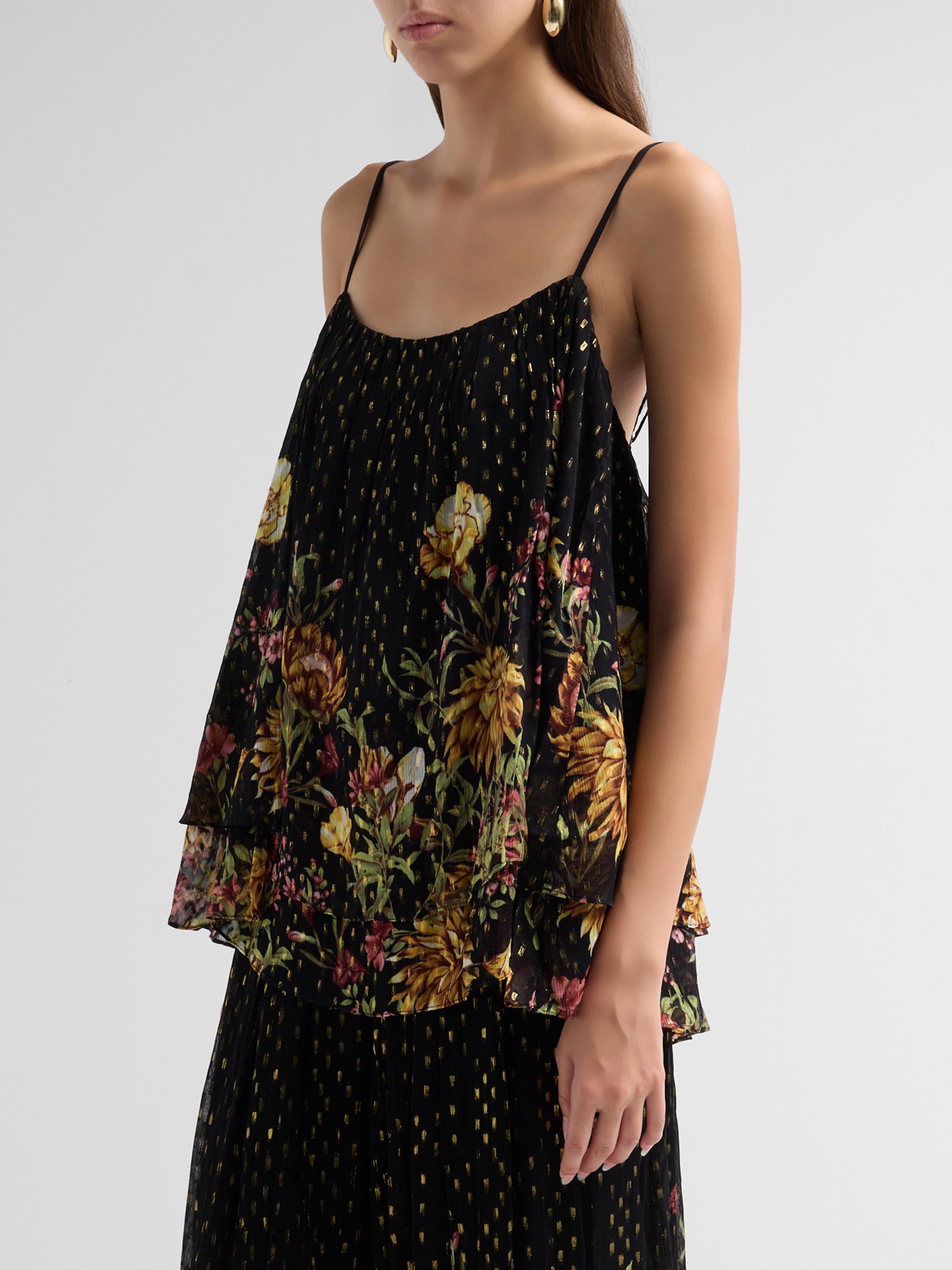 Floral Flared Top