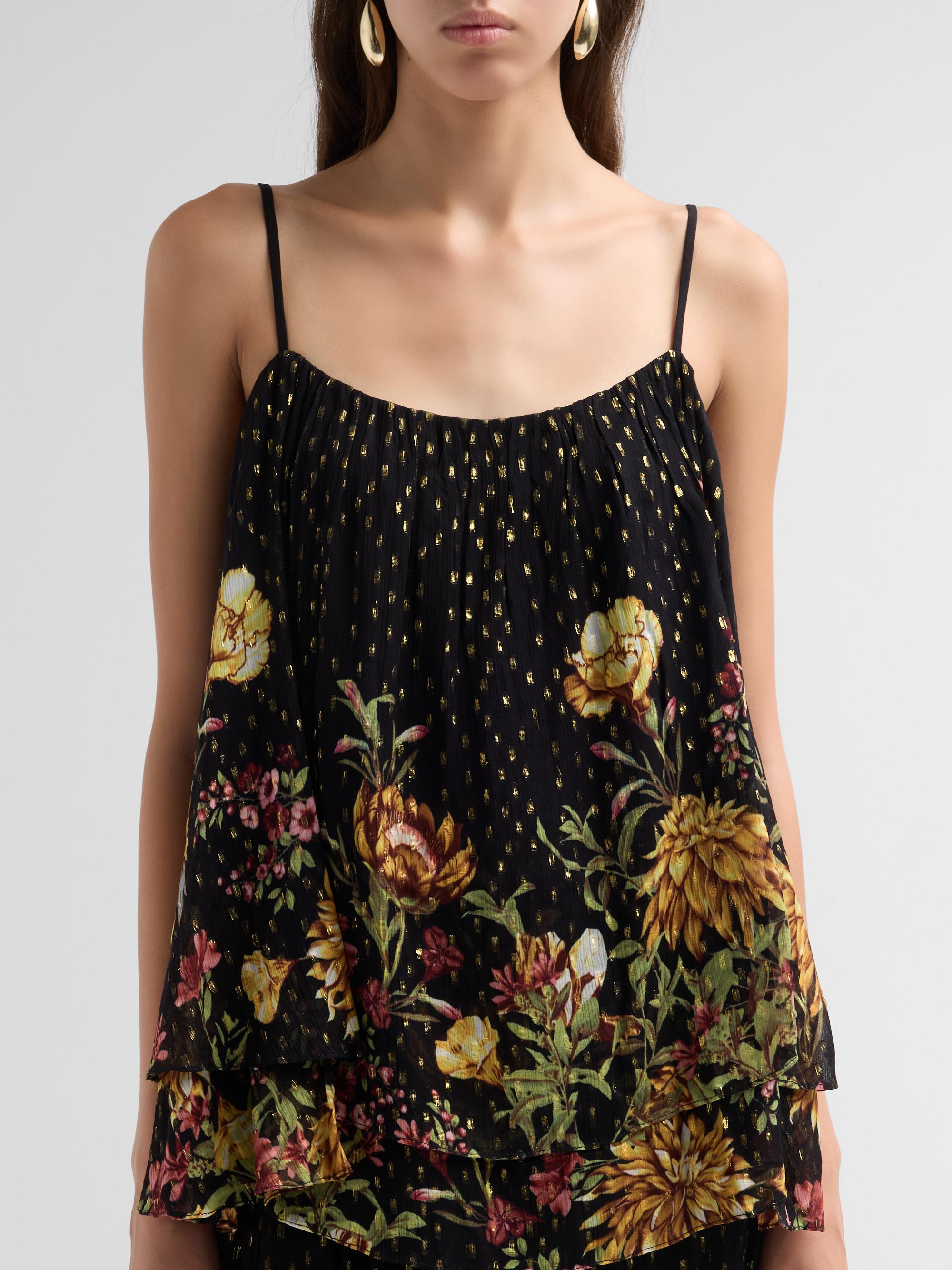 Floral Flared Top