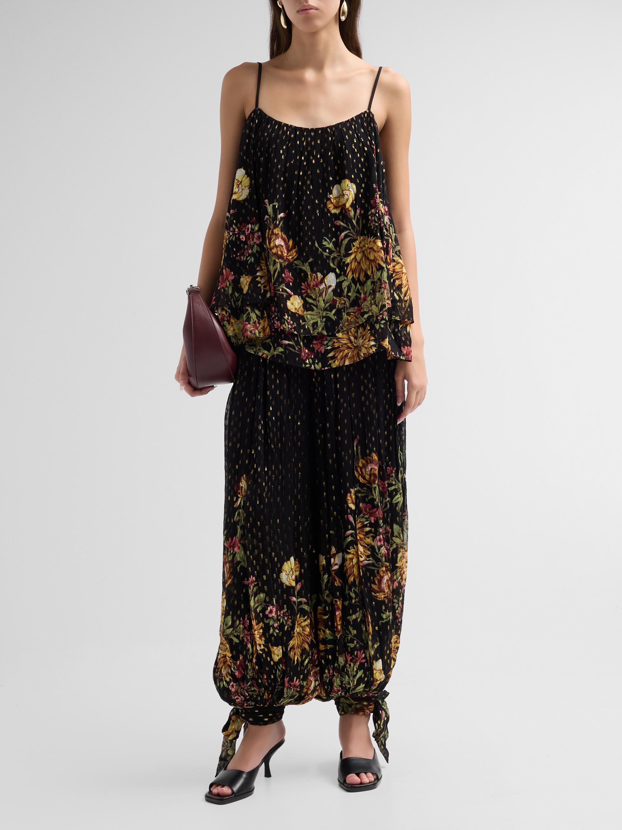 Floral Flared Top